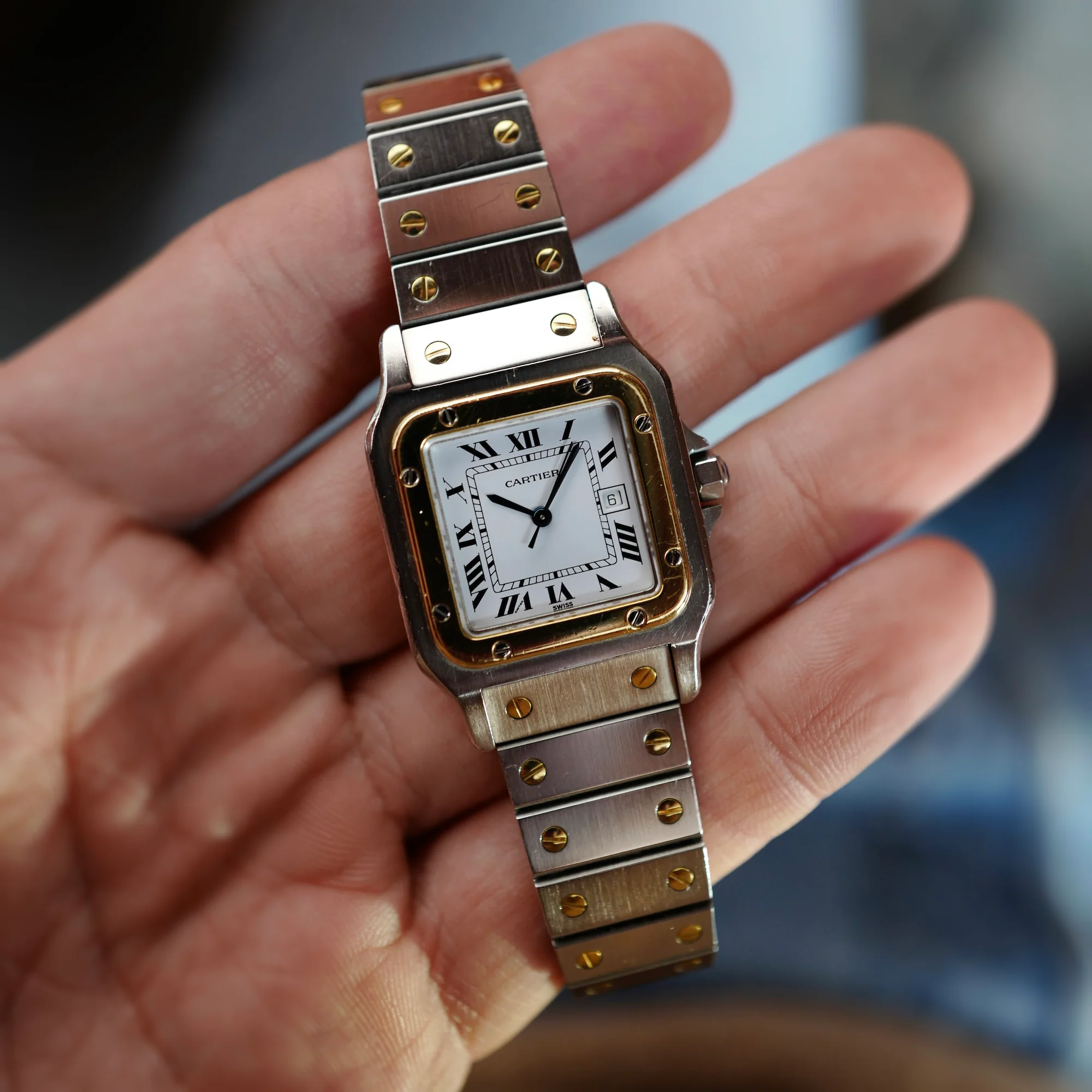 Cartier Two Tone Vintage Santos Ref. 2961 - Image 2