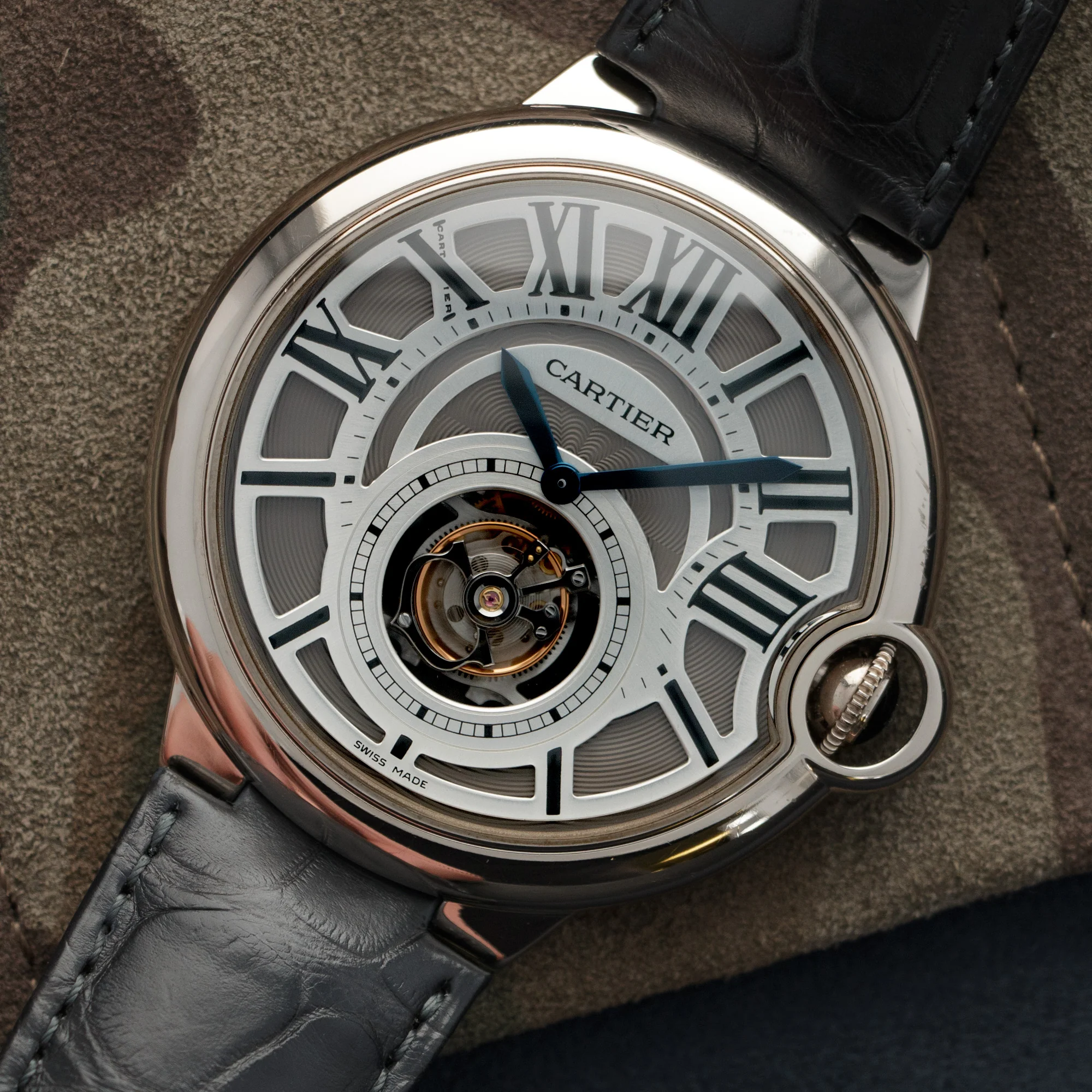 Cartier White Gold Ballon Bleu Tourbillon Watch - Image 2