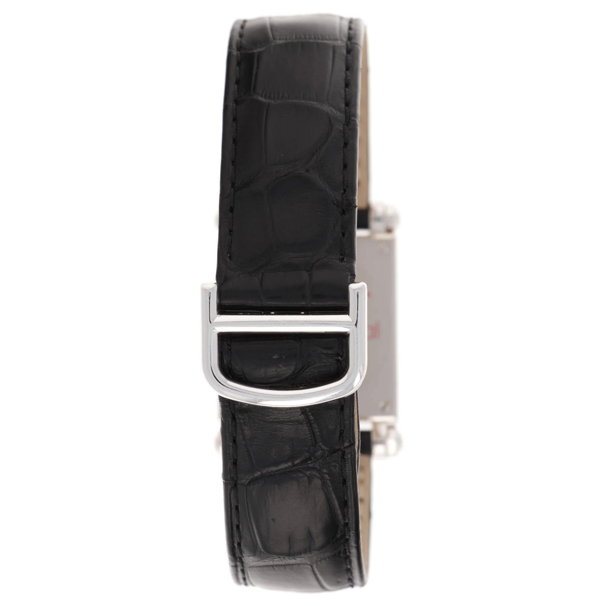 Cartier White Gold Rectangulaire a Pattes Vis Armurier Enamel Tank Watch - Image 5
