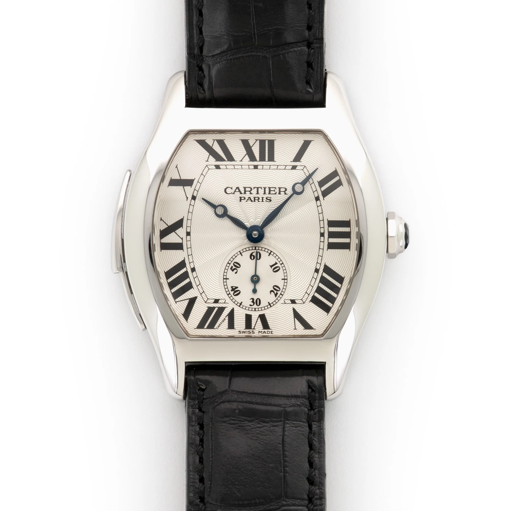 Cartier White Gold Tortue Minute Repeater Watch