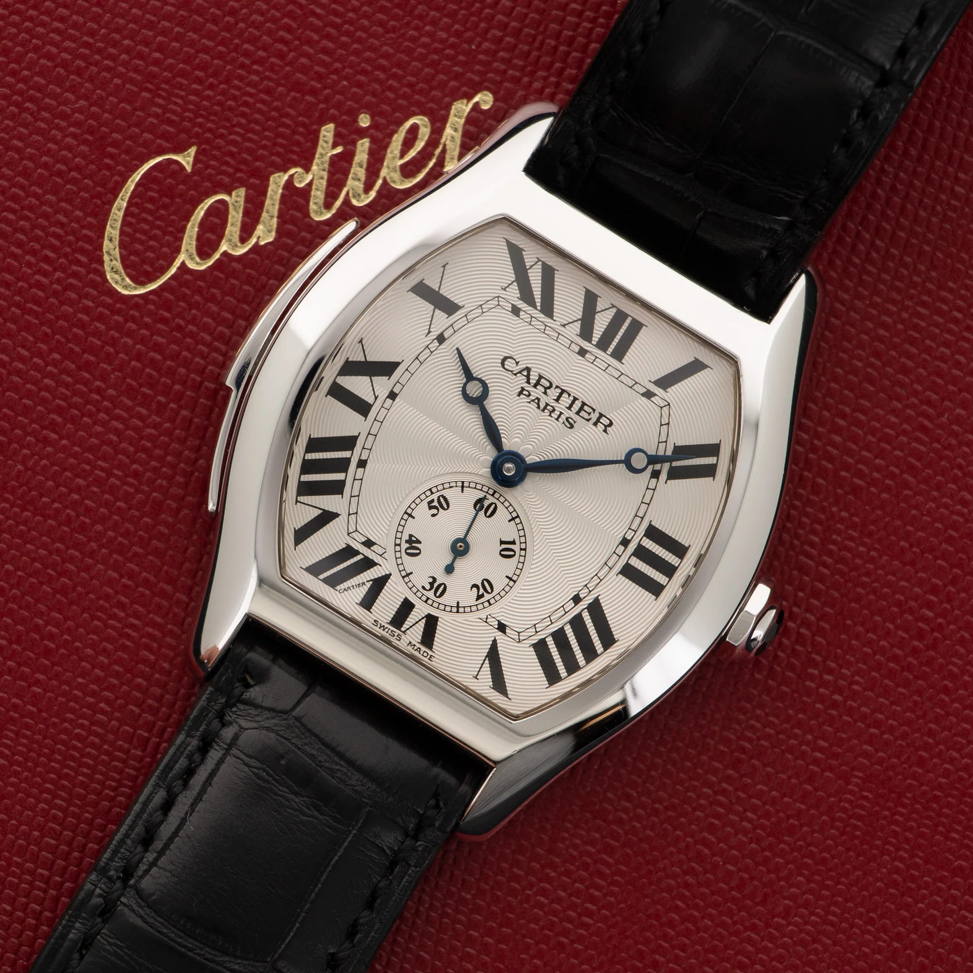 Cartier White Gold Tortue Minute Repeater Watch - Image 2