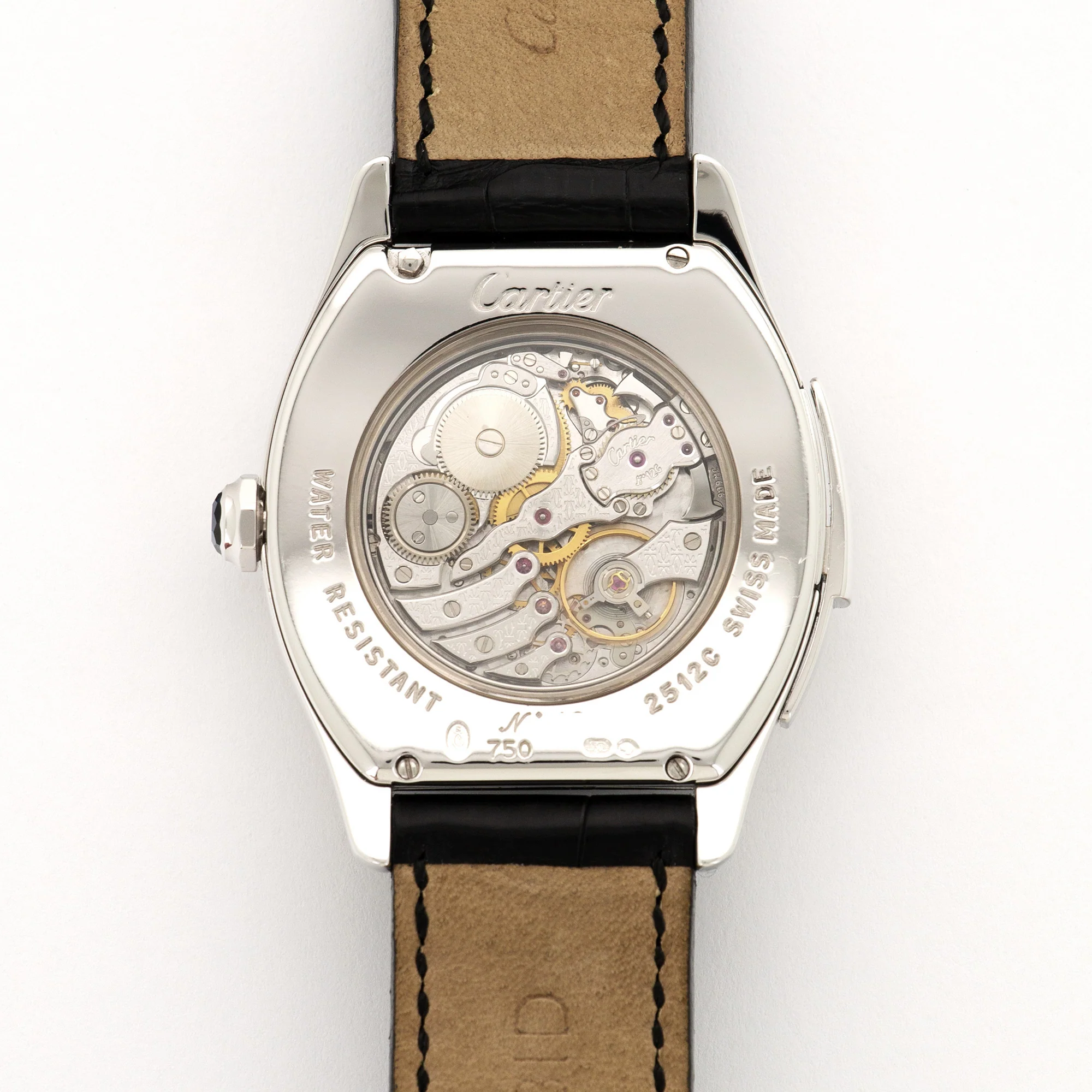 Cartier White Gold Tortue Minute Repeater Watch - Image 4