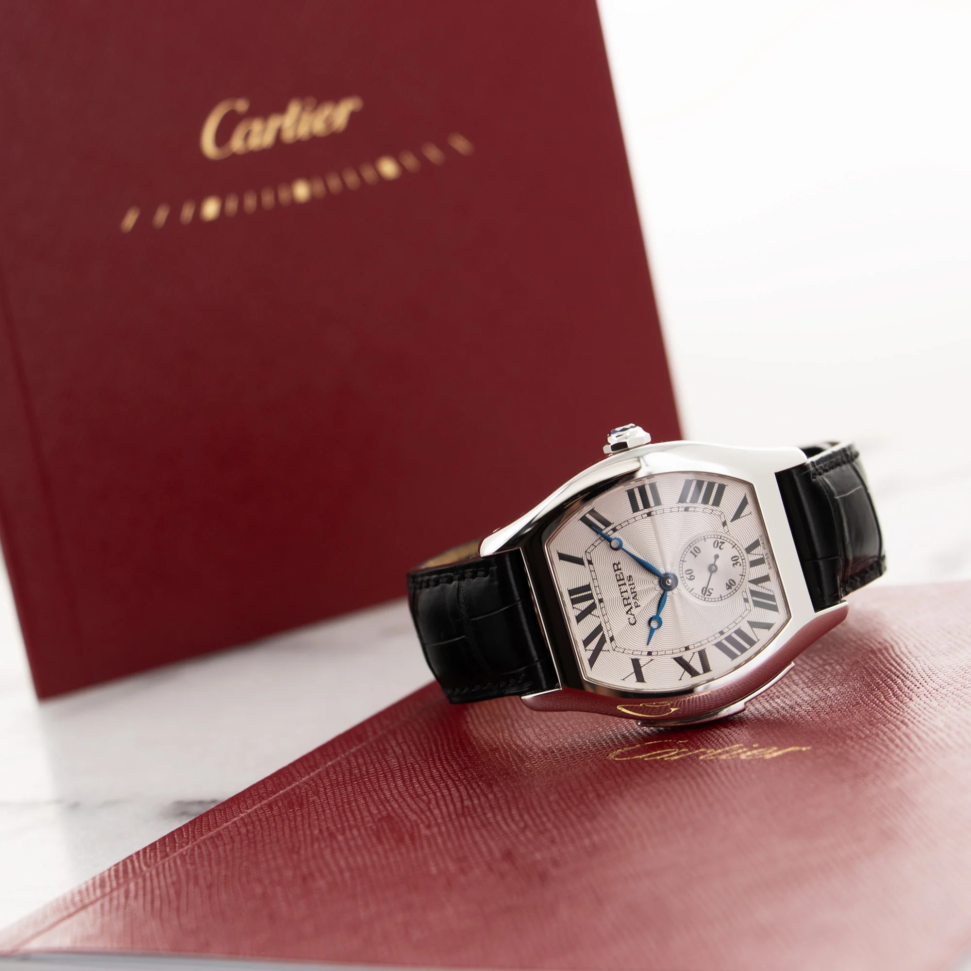 Cartier White Gold Tortue Minute Repeater Watch - Image 6