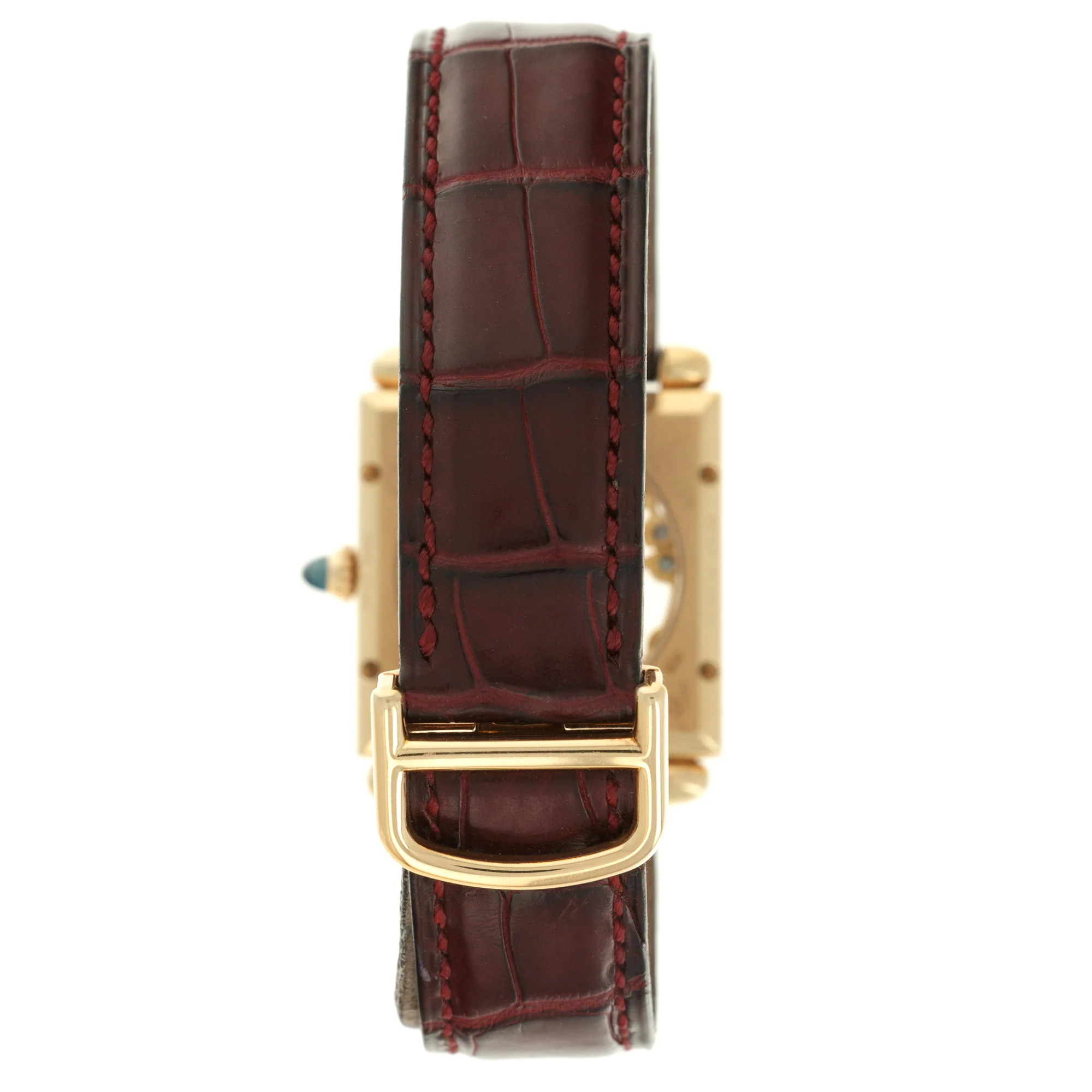 Cartier Yellow Gold Carree Obus Skeleton Watch, Limited to 100 - Image 5