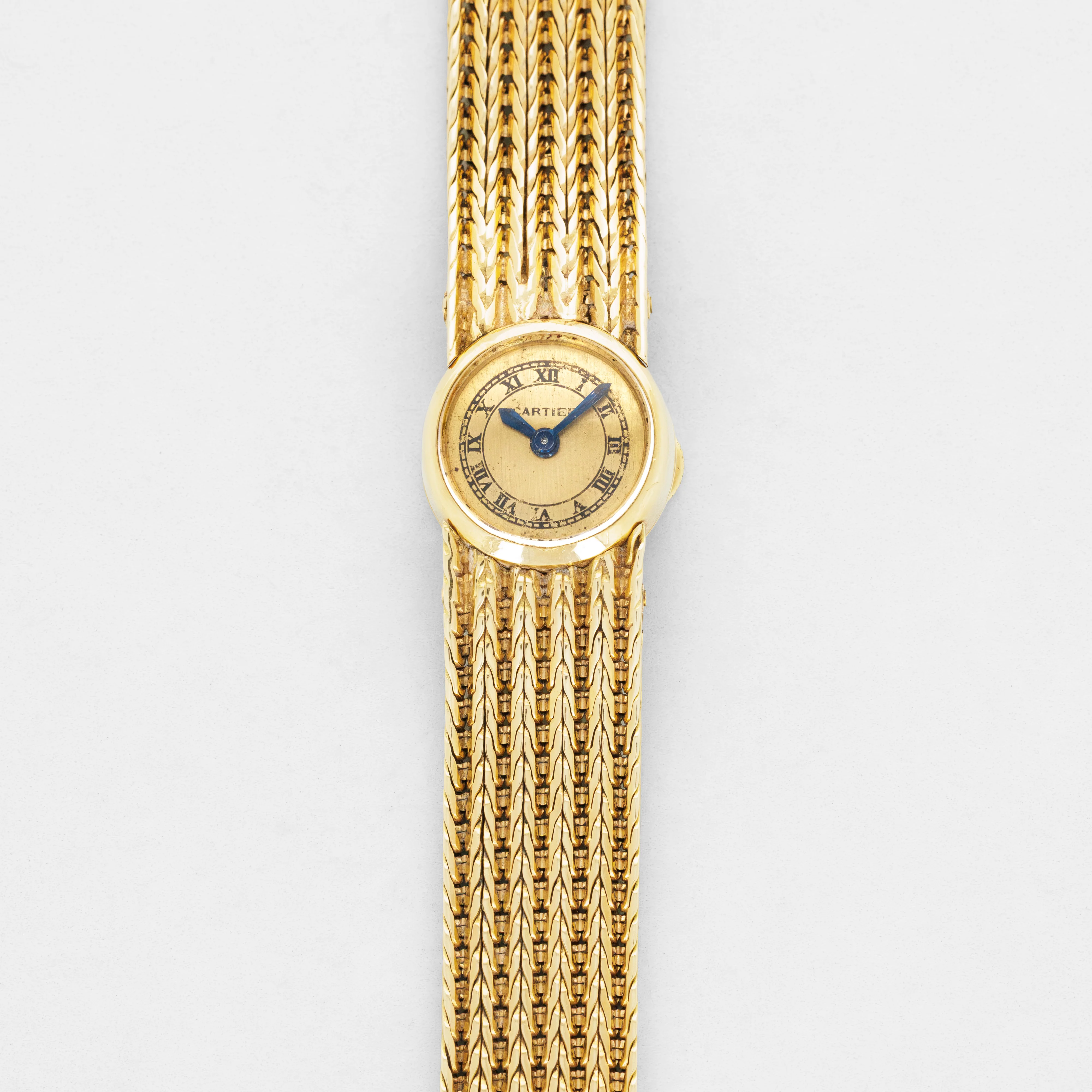 Cartier Yellow Gold Ladies Bracelet Watch