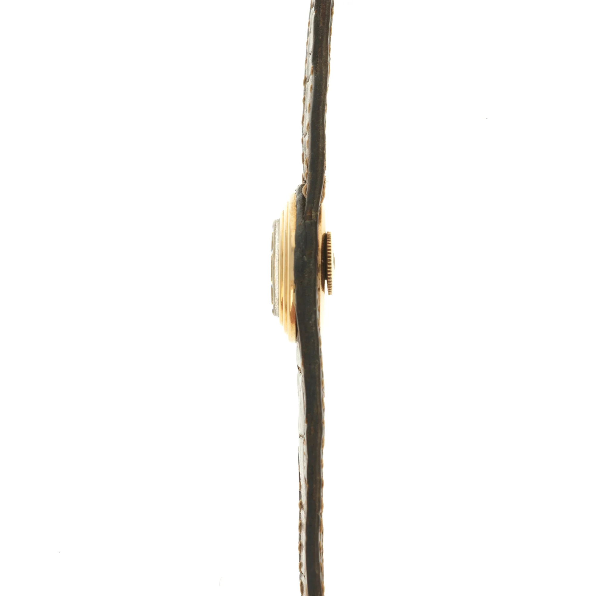 Cartier Yellow Gold Leather Watch, As Seen in George Gordons Cartier Book - Image 4