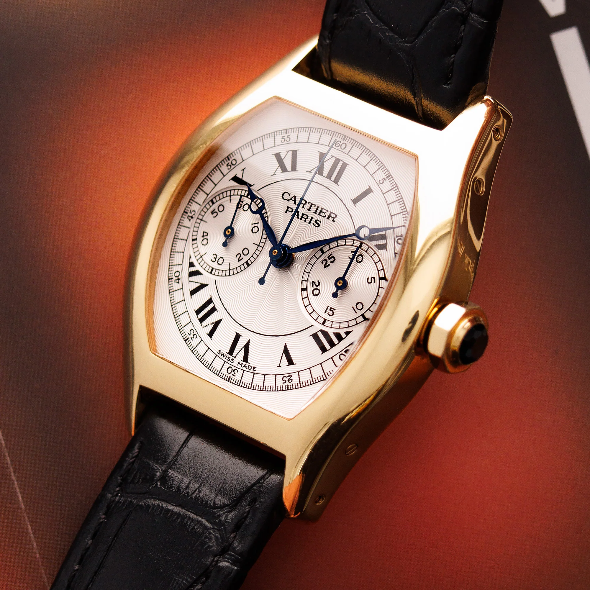 Cartier Yellow Gold Monopoussoir CPCP Watch Ref. 2356 - Image 2