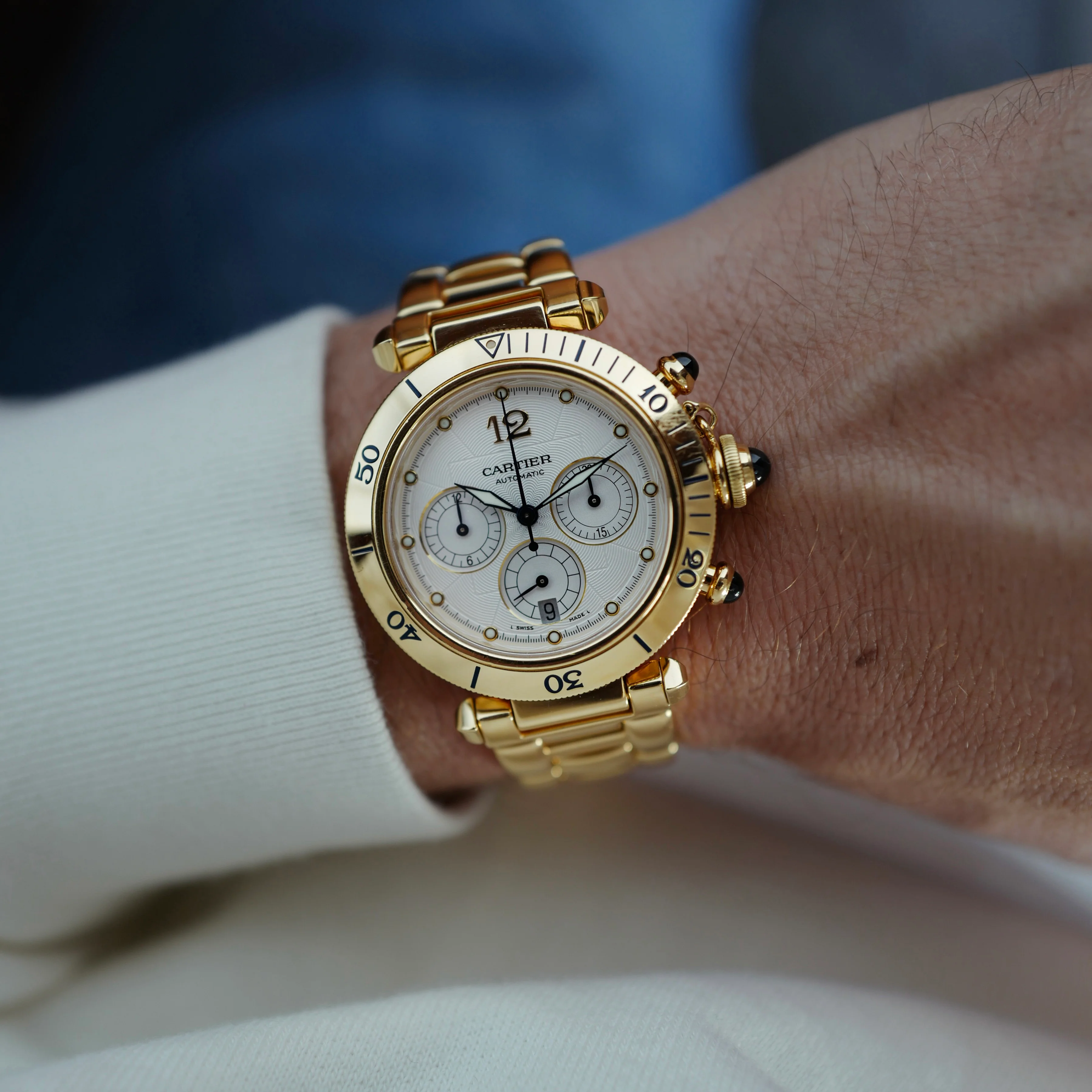 Cartier Yellow Gold Pasha Chronograph Ref. W3014051 - Image 3
