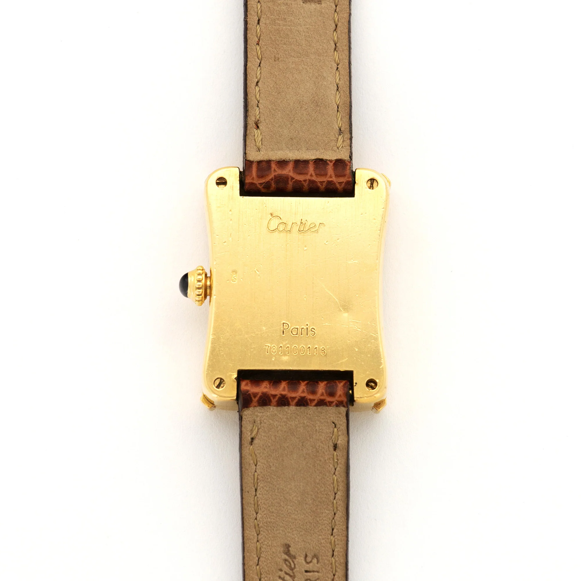 Cartier Yellow Gold Tank Bamboo Coussin Watch - Image 4