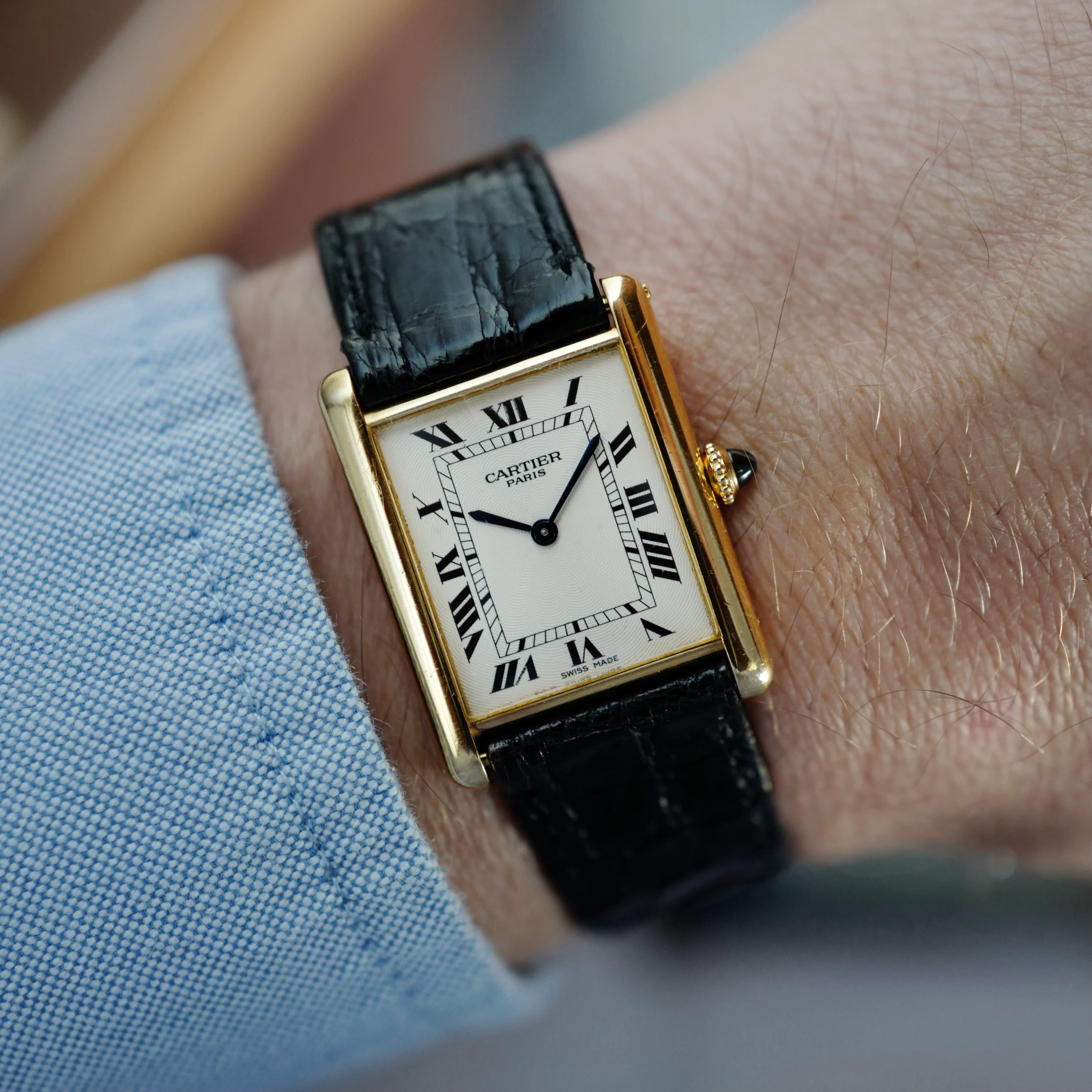 Cartier Yellow Gold Tank Louis Ref. 1600 - Image 4