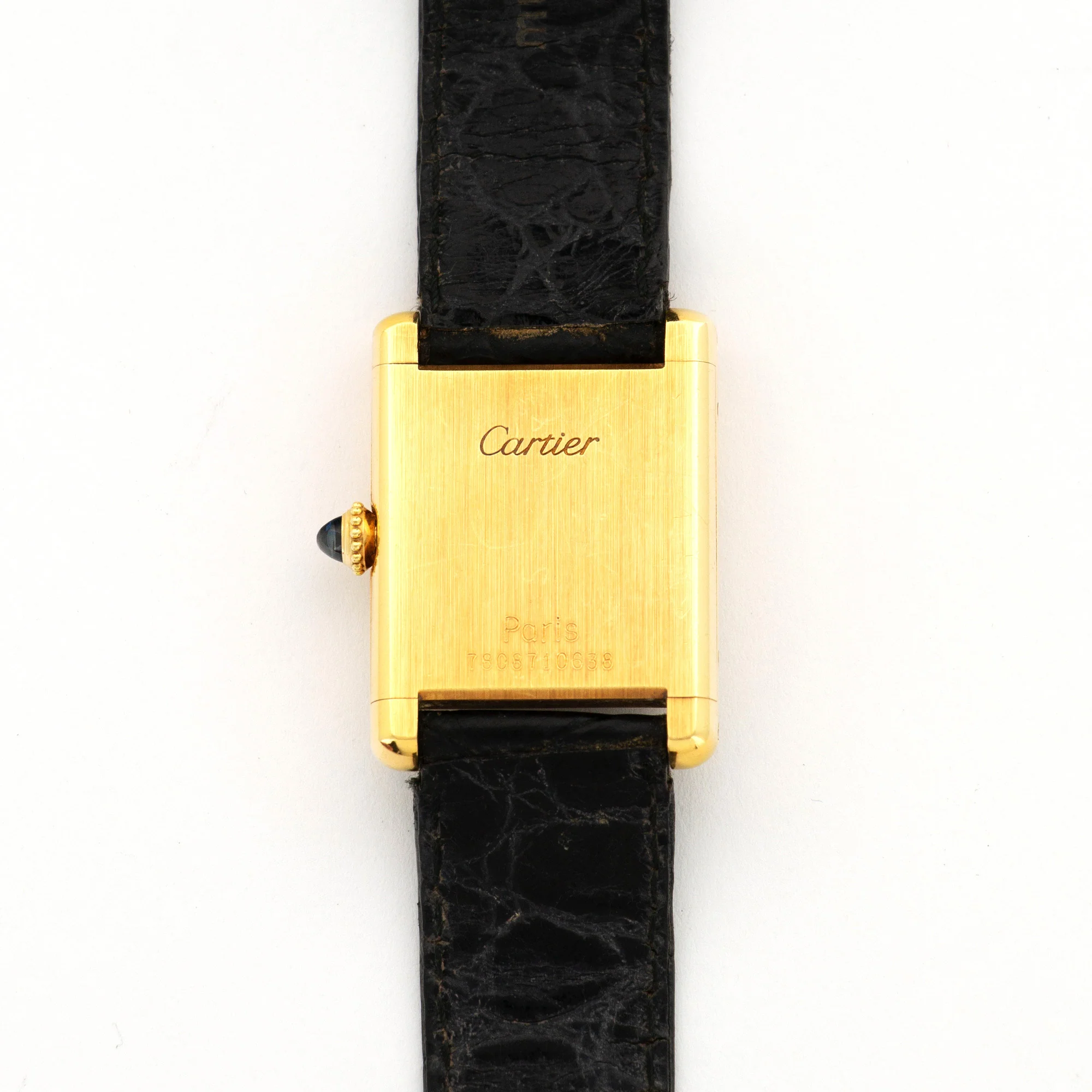 Cartier Yellow Gold Tank Watch, Circa 1970s - Image 4