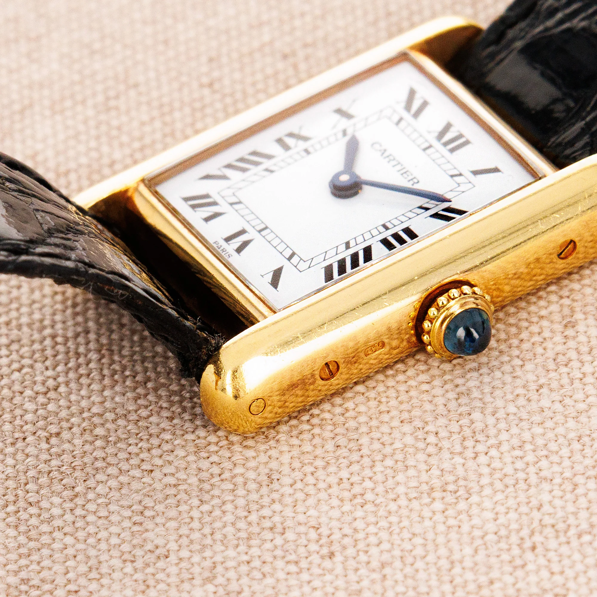 Cartier Yellow Gold Tank with Paris Dial - Image 3