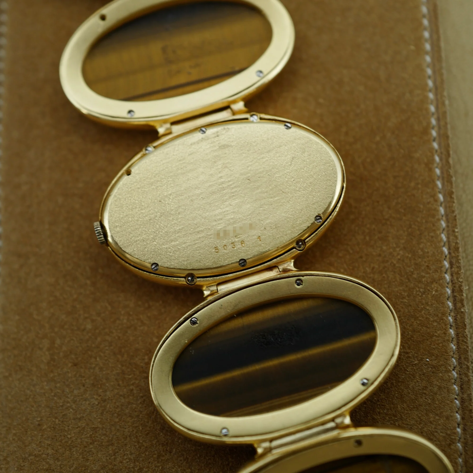 Chopard Yellow Gold Tigers Eye Bracelet Watch Retailed by Laykin et Cie - Image 8