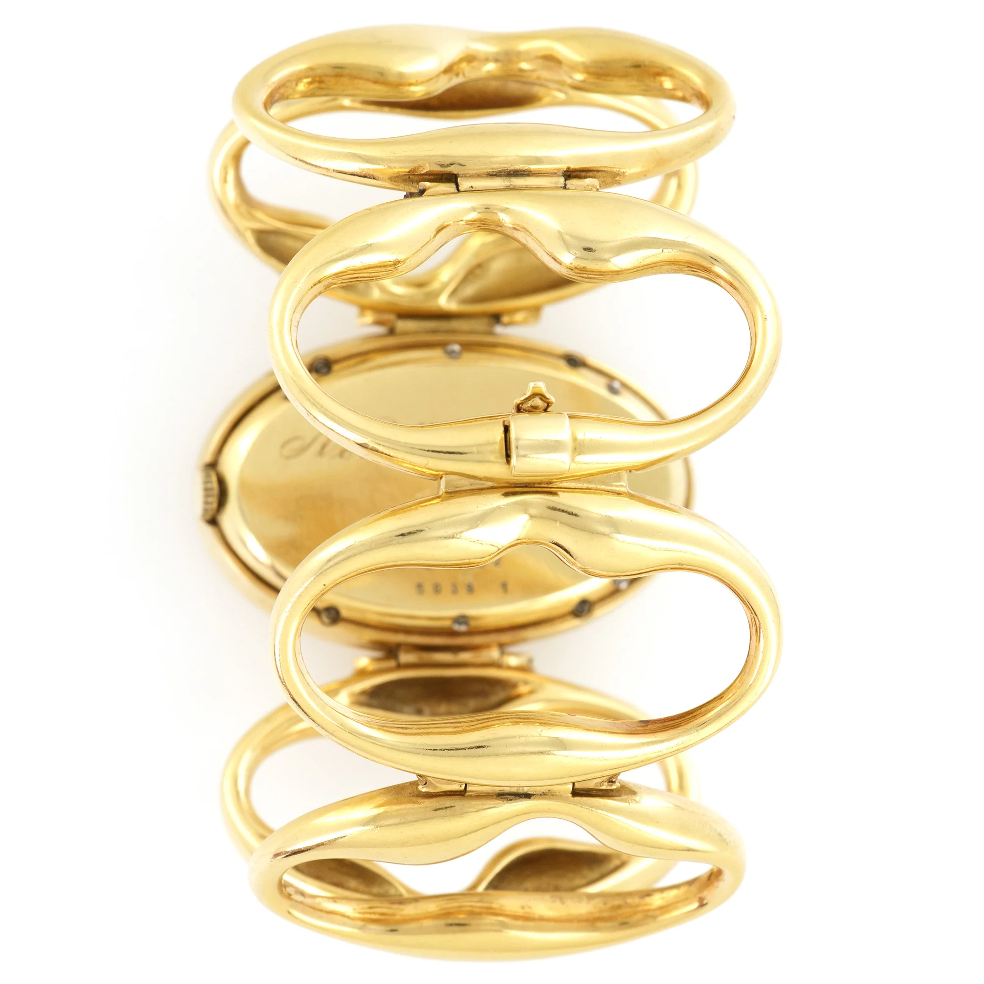 Chopard Yellow Gold Unusual Bracelet Watch, Circa 1972 - Image 5