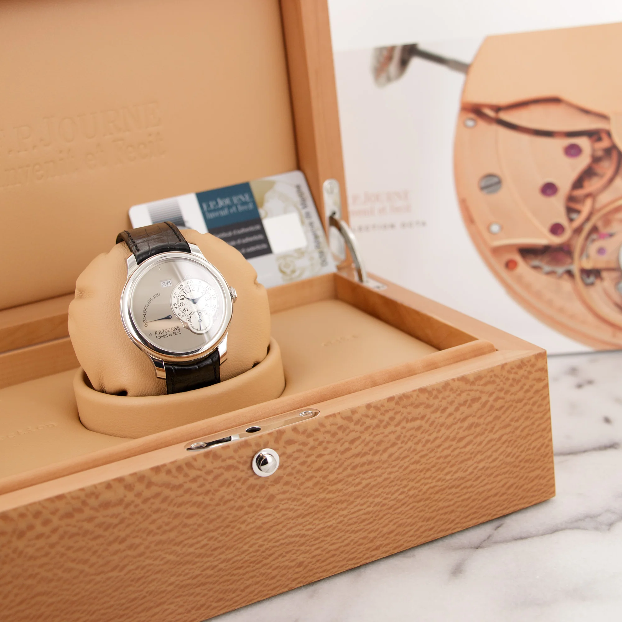 F.P. Journe Platinum Octa Auto Reserve Watch with Original Box and Papers - Image 6