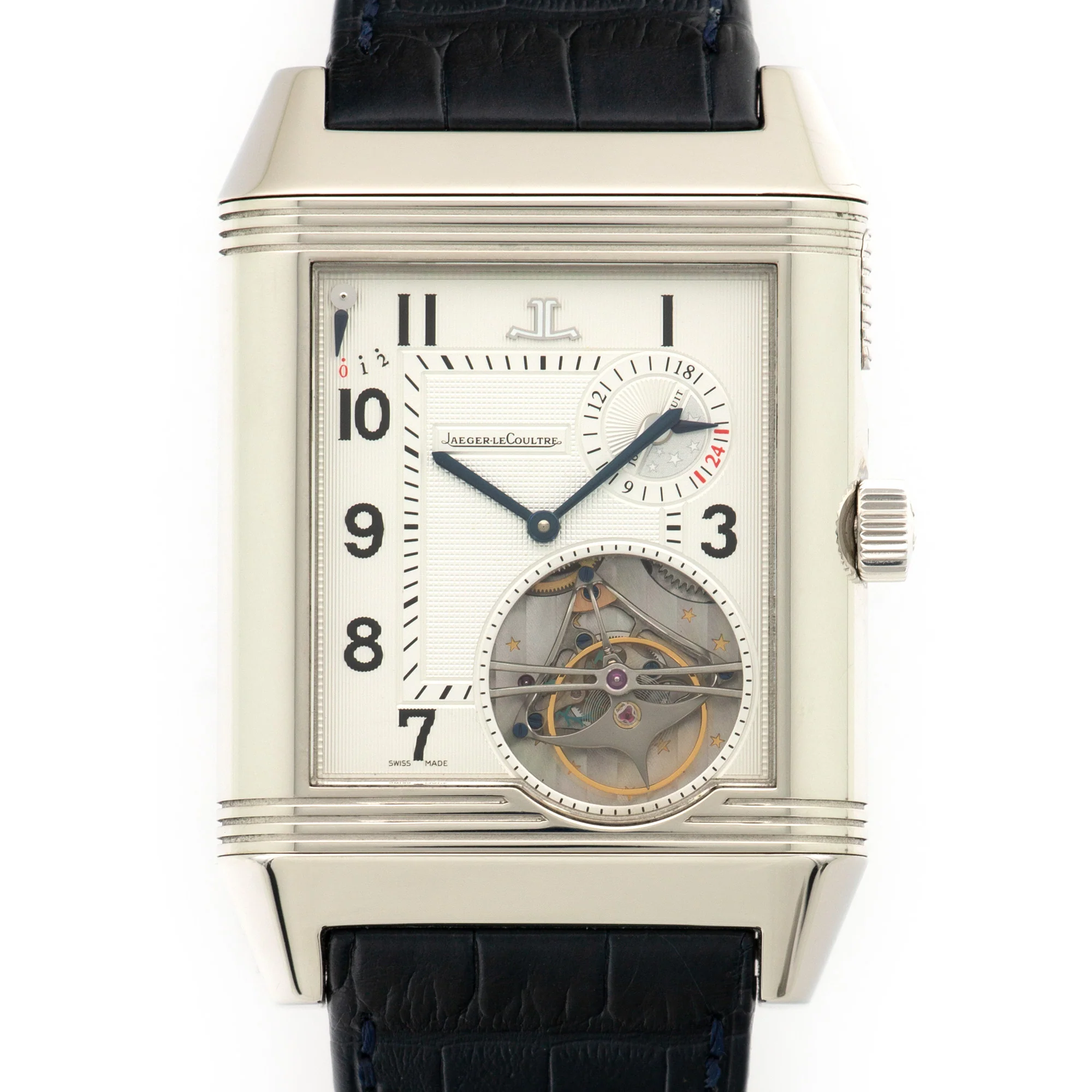 Jaeger Lecoultre Platinum Tourbillon Triptyque Ref 241.6.65
