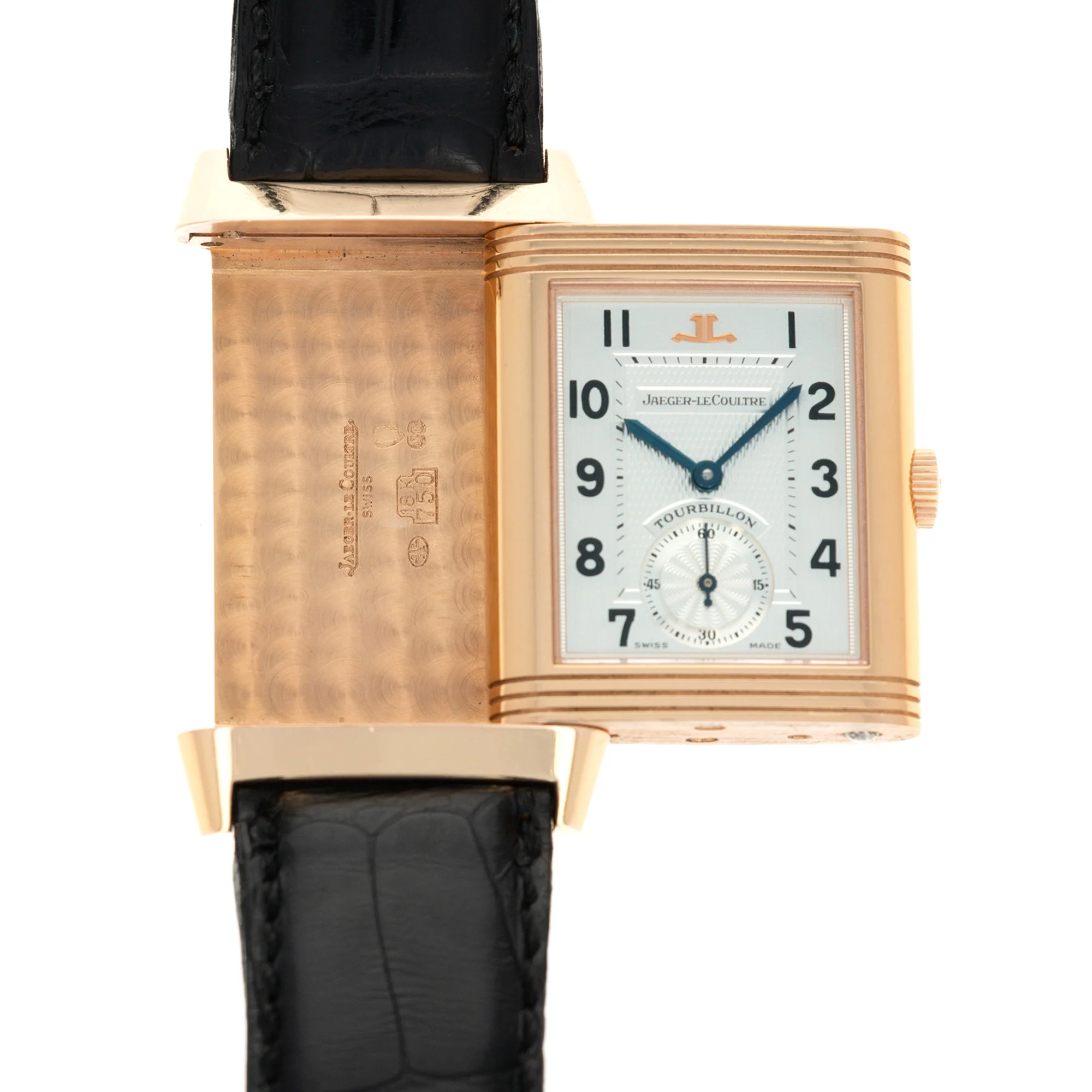 Jaeger Lecoultre Rose Gold Reverso Tourbillon Watch, Ref. 270.2.68 - Image 3