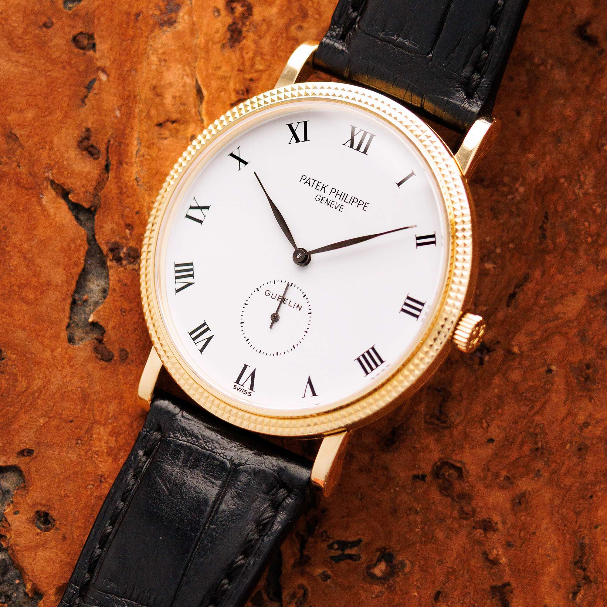 Patek Calatrava Yellow Gold Calatrava Ref. 3919 with Gubelin Dial - Image 2