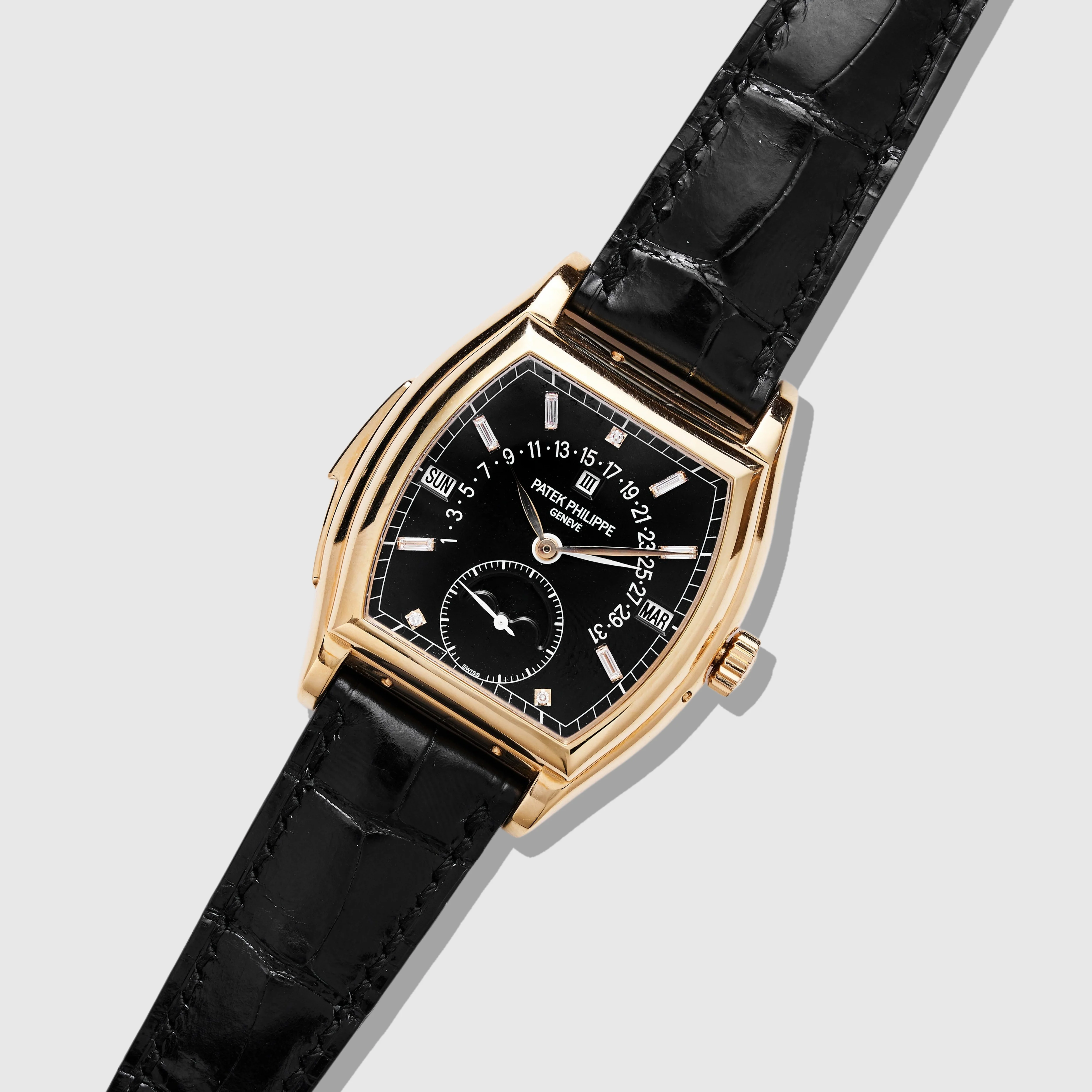Patek Philippe Pink Gold Minute Repeater Unique Baguette Dial Ref. 5013