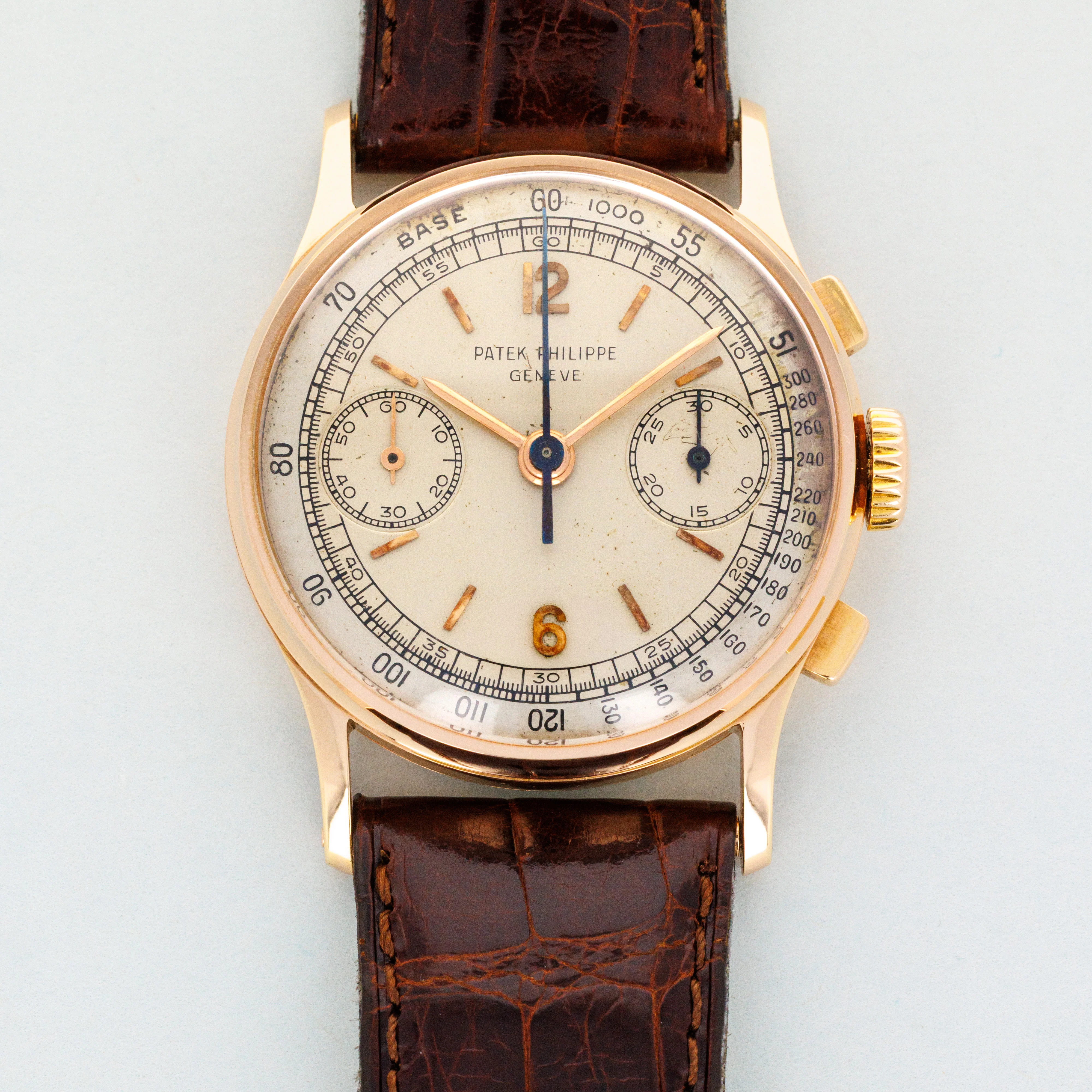 Patek Philippe Pink Gold Two-Tone Dial Watch Ref. 130, Circa 1953 - Image 4
