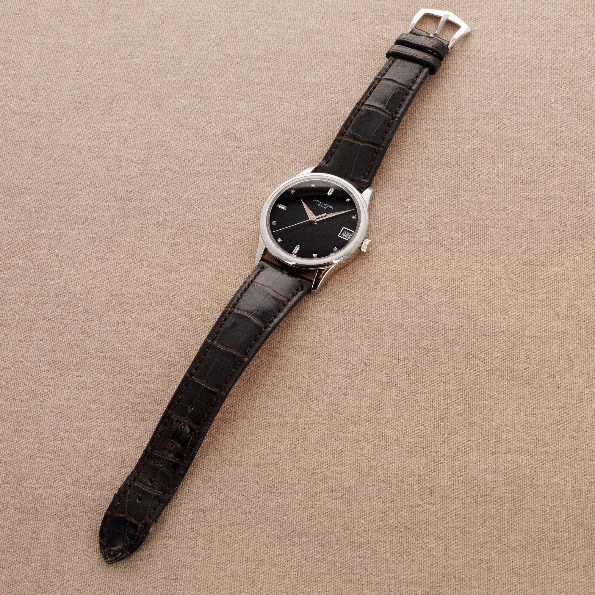 Patek Philippe Platinum Calatrava Watch Ref. 3998 - Image 5