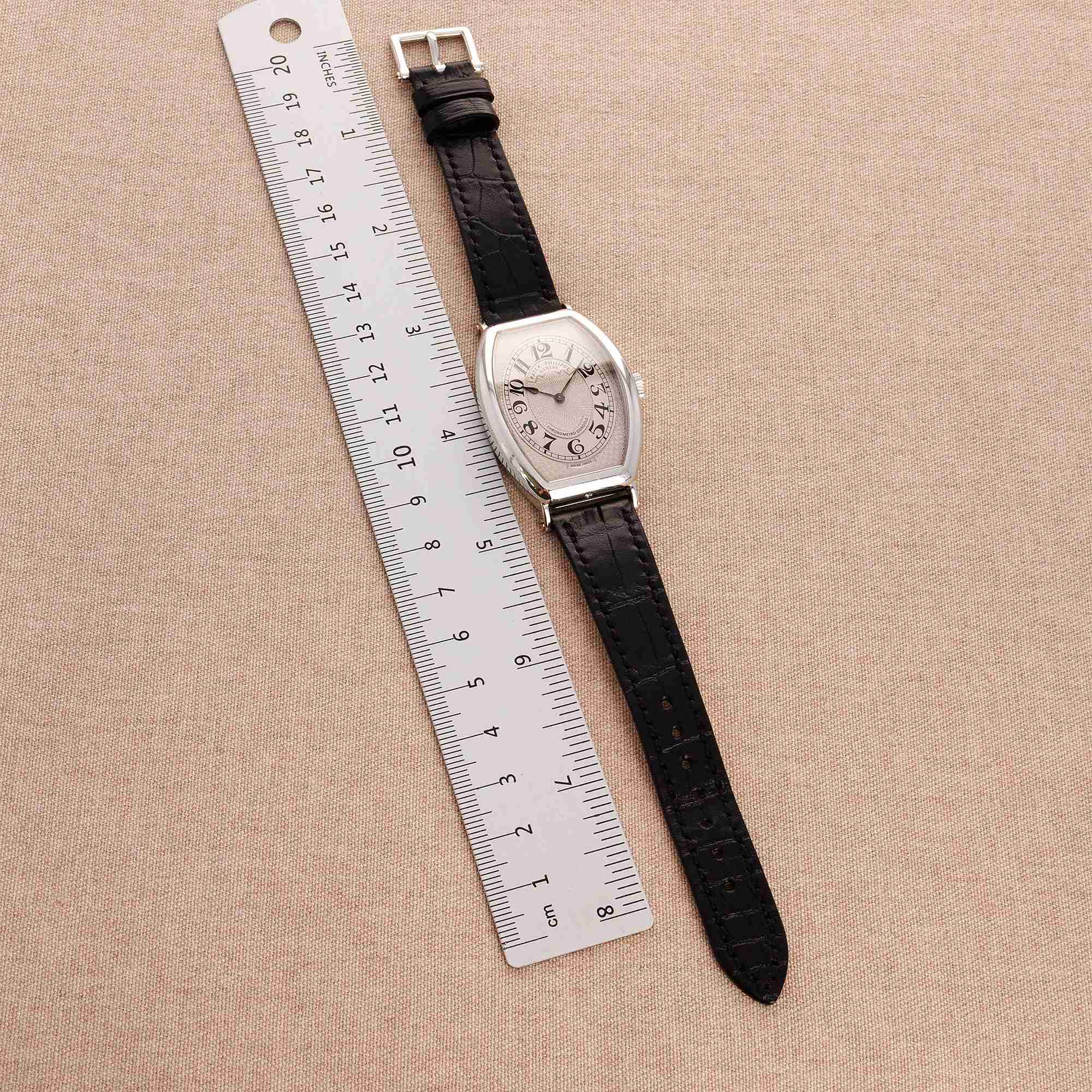 Patek Philippe Platinum Gondolo Watch Ref. 5098 - Image 6