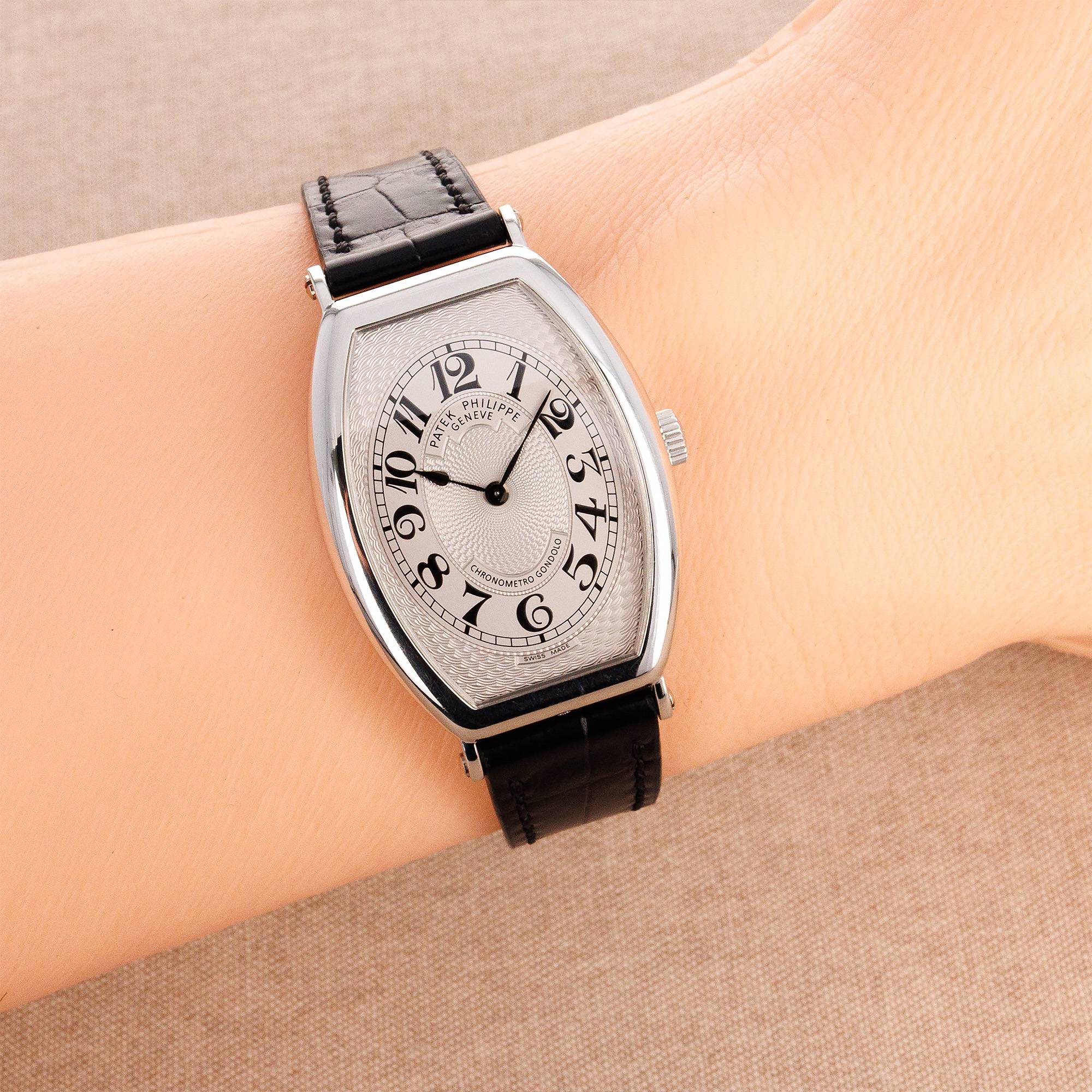 Patek Philippe Platinum Gondolo Watch Ref. 5098 - Image 7