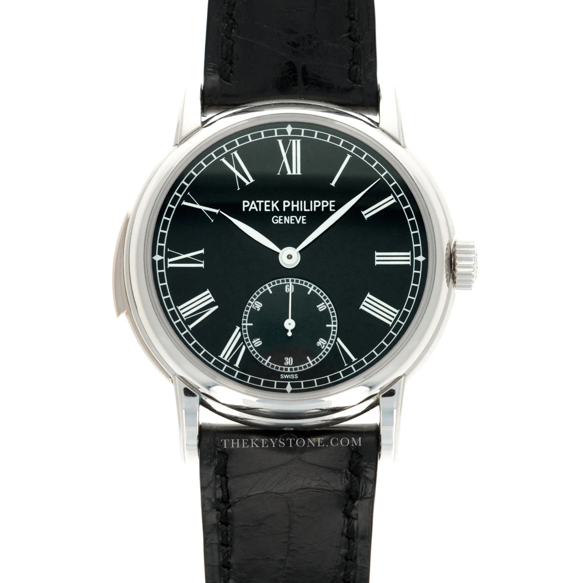 Patek Philippe Platinum Minute Repeater Black Dial Watch Ref. 5078
