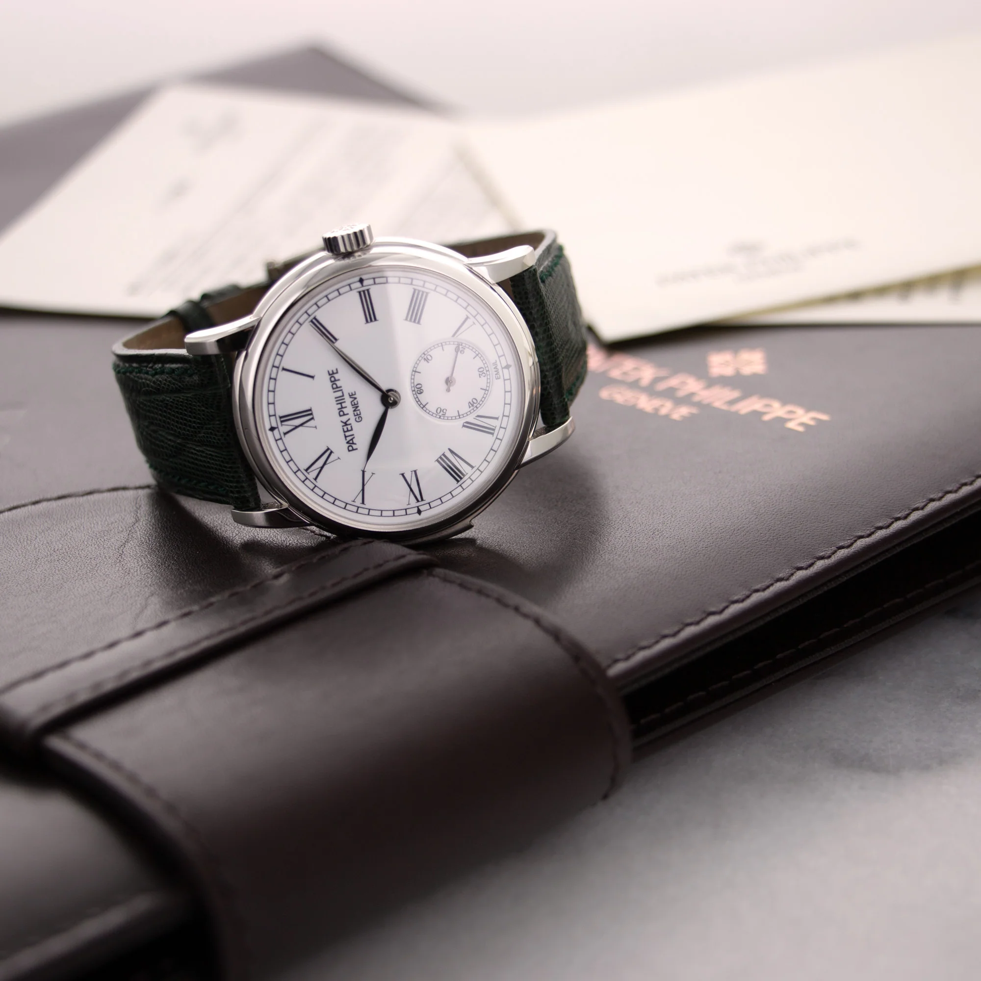 Patek Philippe Platinum Minute Repeater Watch Ref. 5078 - Image 6