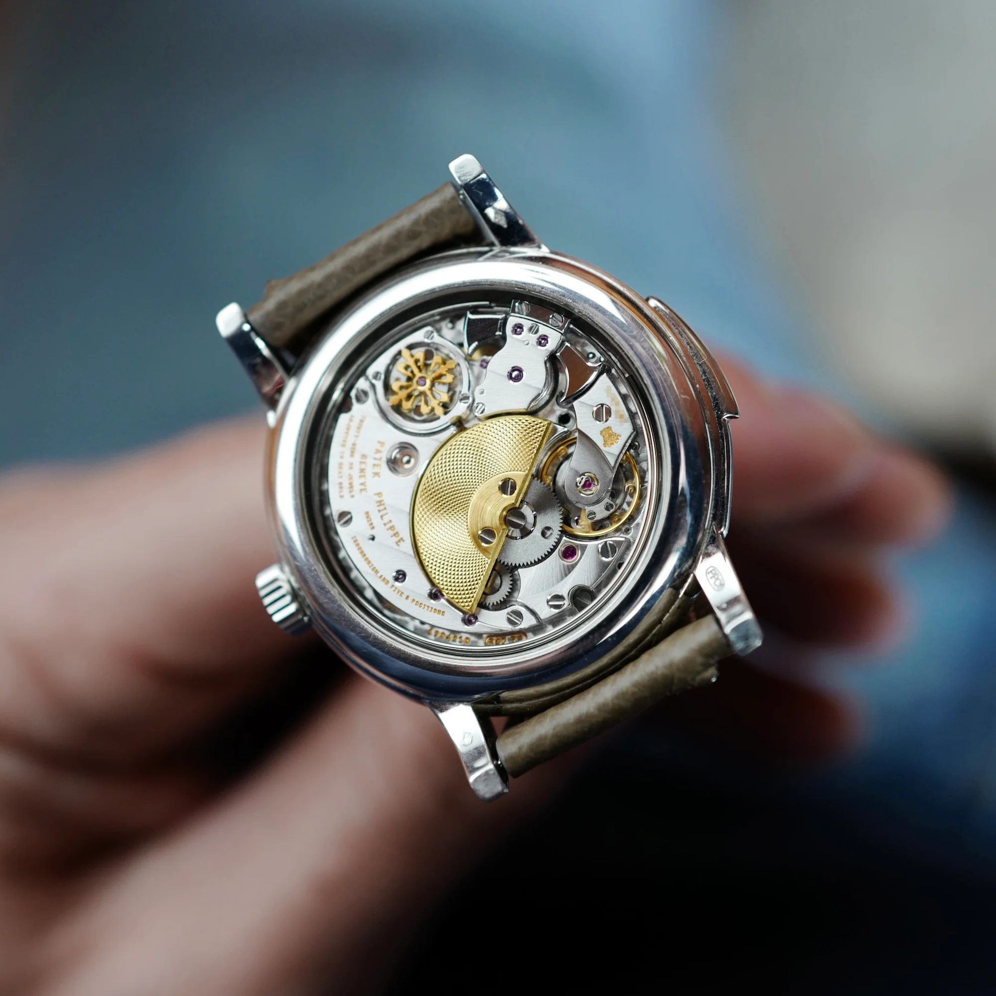 Patek Philippe Platinum Minute Repeater Watch Ref. 5078 - Image 4