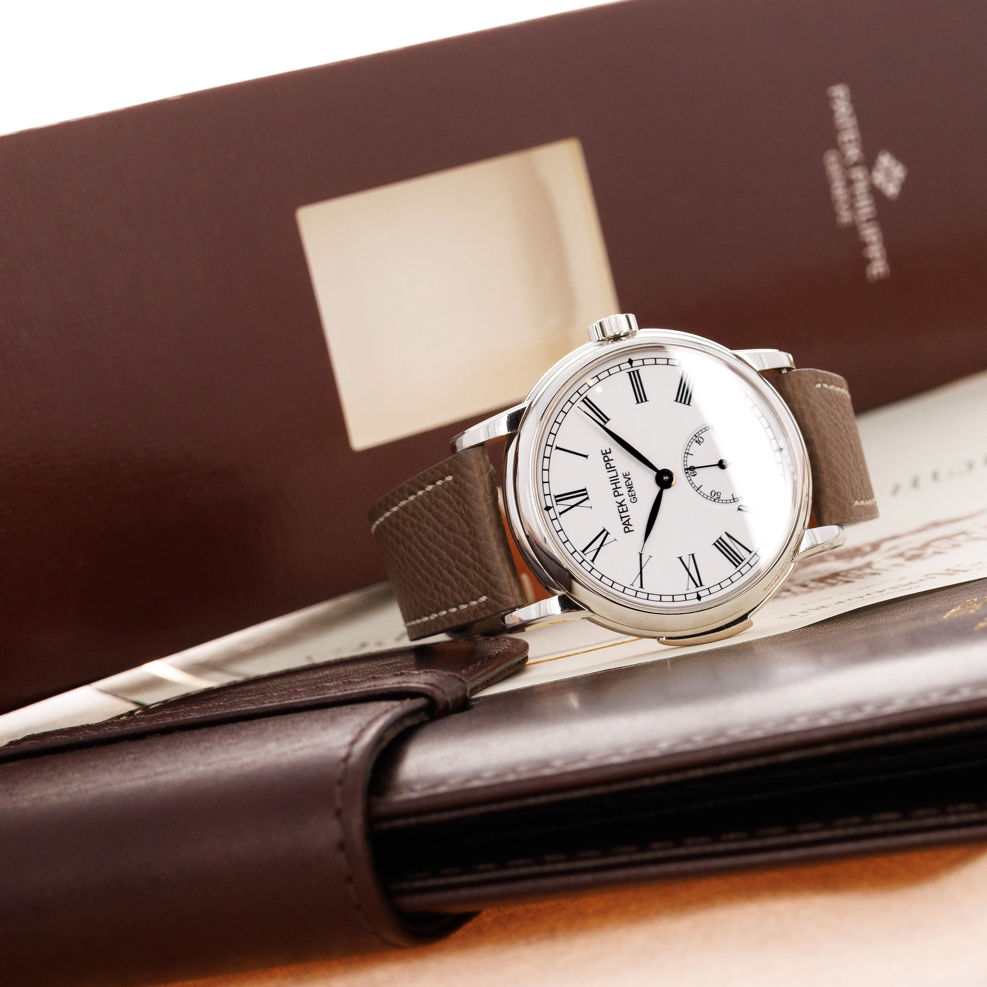 Patek Philippe Platinum Minute Repeater Watch Ref. 5078 - Image 6
