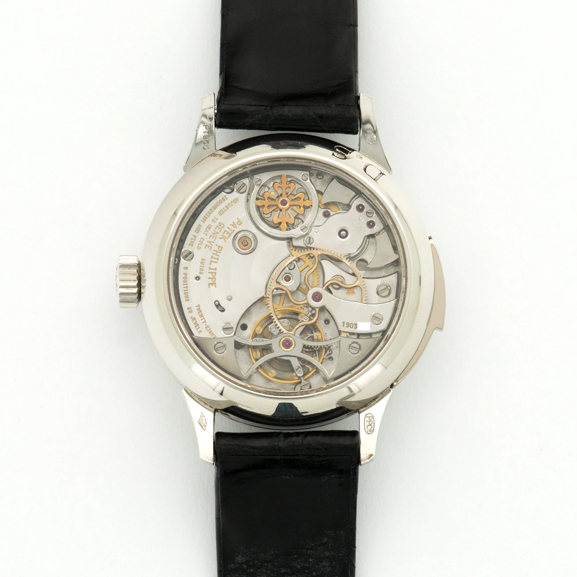 Patek Philippe Platinum Minute Repeating Tourbillon Watch Ref. 3939 - Image 4