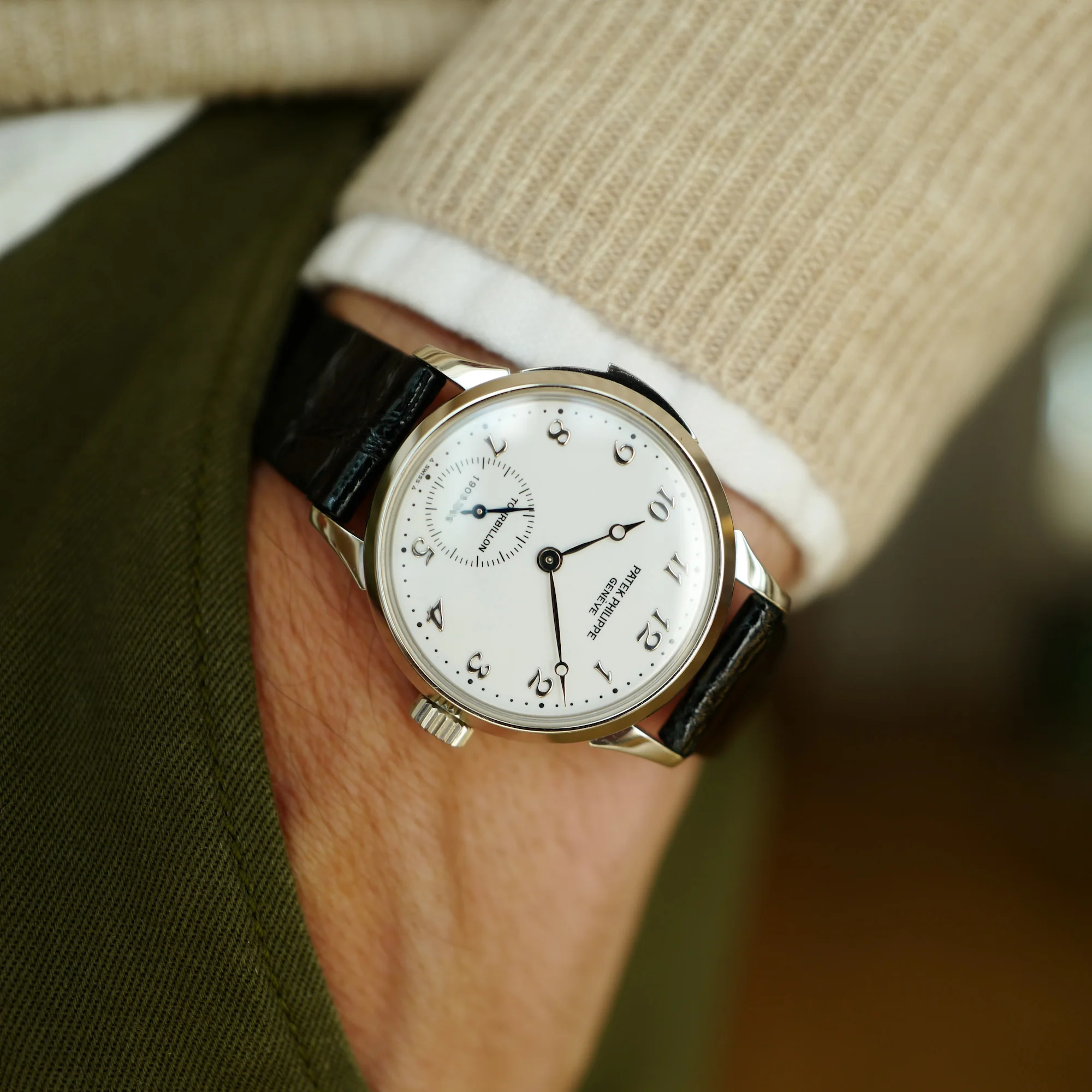 Patek Philippe Platinum Minute Repeating Tourbillon Watch Ref. 3939 - Image 8