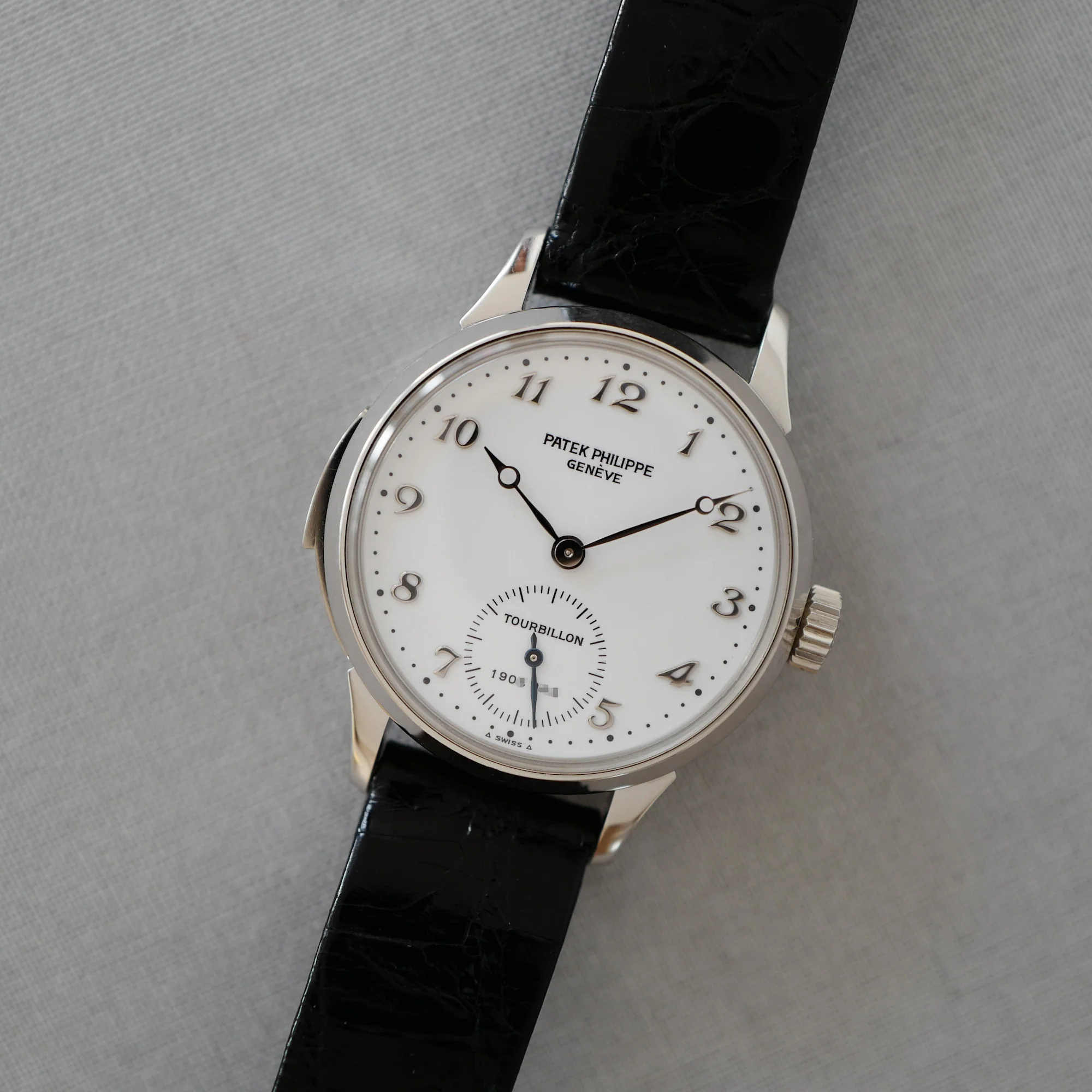 Patek Philippe Platinum Minute Repeating Tourbillon Watch Ref. 3939 - Image 9