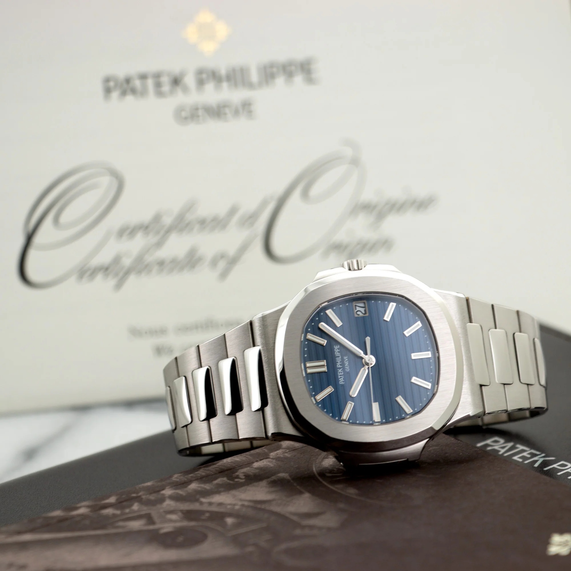Patek Philippe Platinum Nautilus Watch Ref. 5711 - Image 5