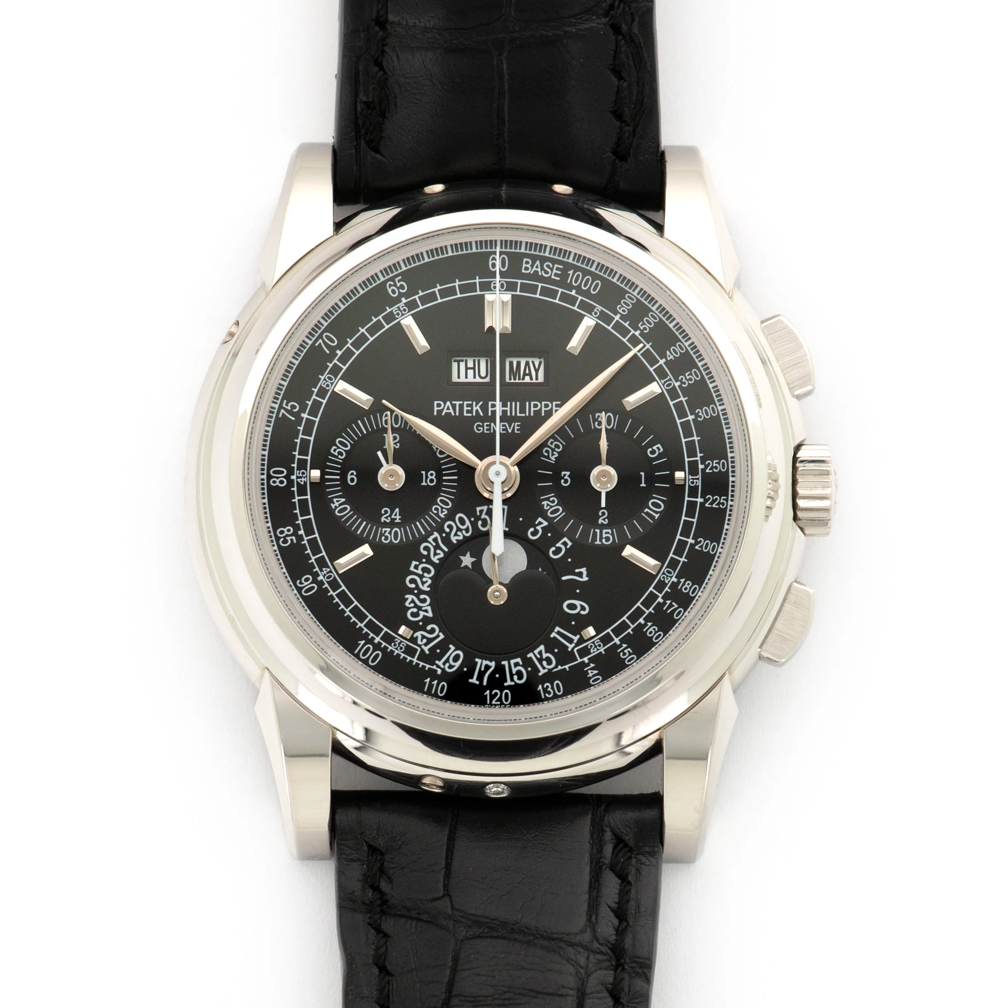 Patek Philippe Platinum Perpetual Calendar Chrono Watch Ref. 5970