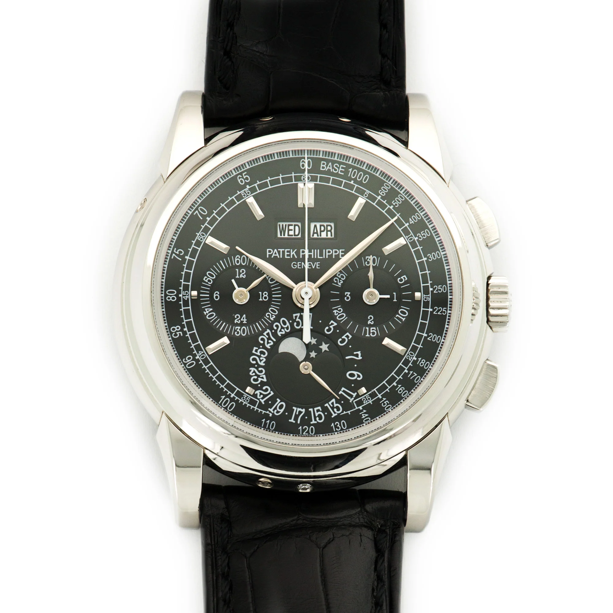 Patek Philippe Platinum Perpetual Calendar Chrono Watch Ref. 5970P