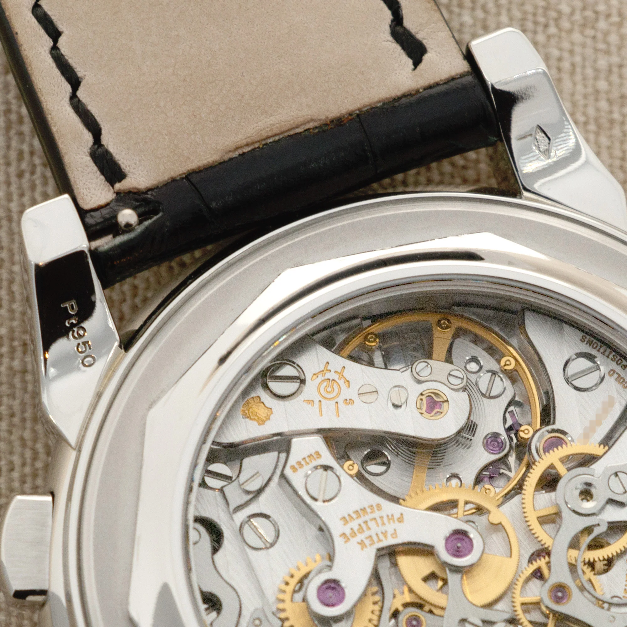 Patek Philippe Platinum Perpetual Calendar Diamond Watch Ref. 5971 - Image 8