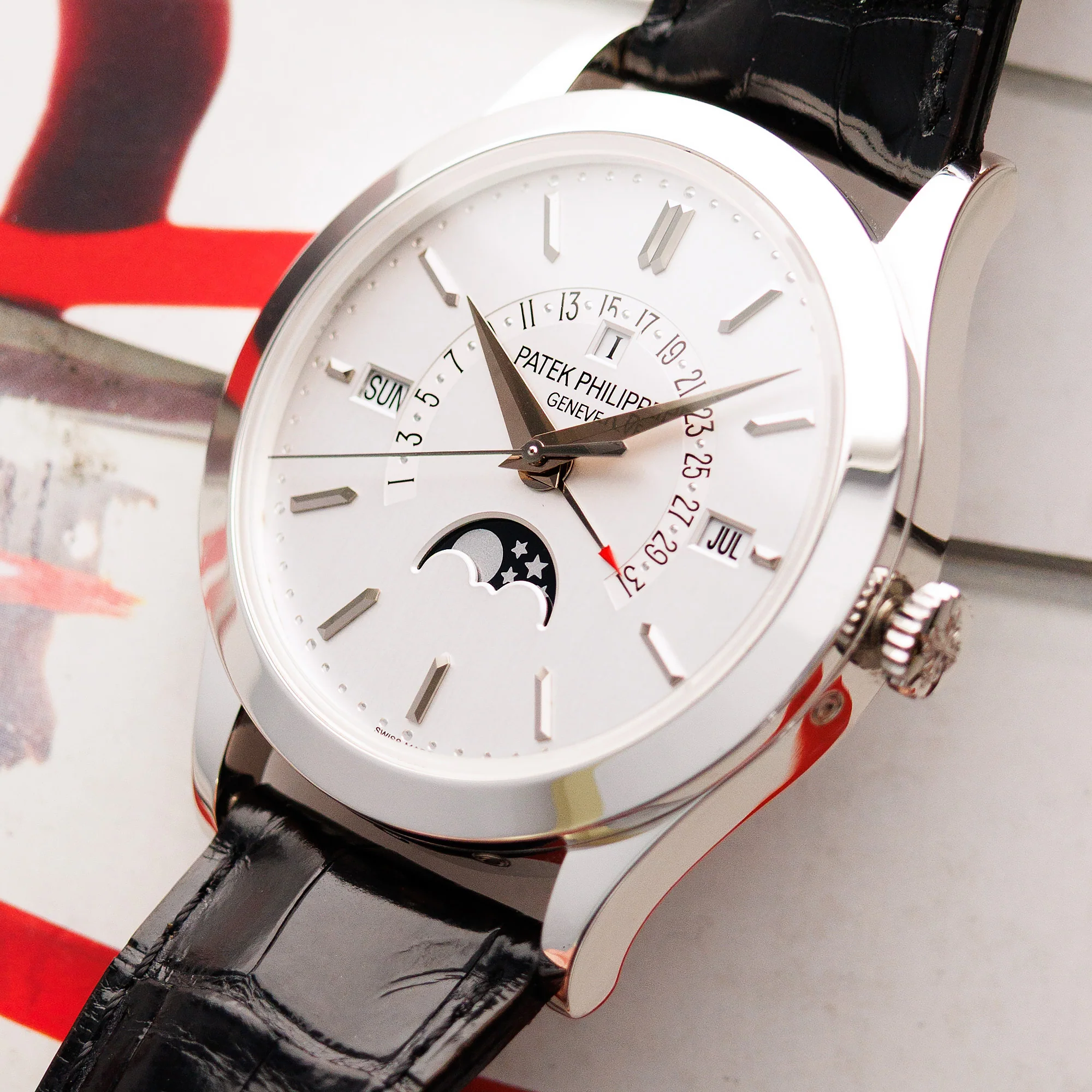 Patek Philippe Platinum Perpetual Calendar Ref. 5496 - Image 2