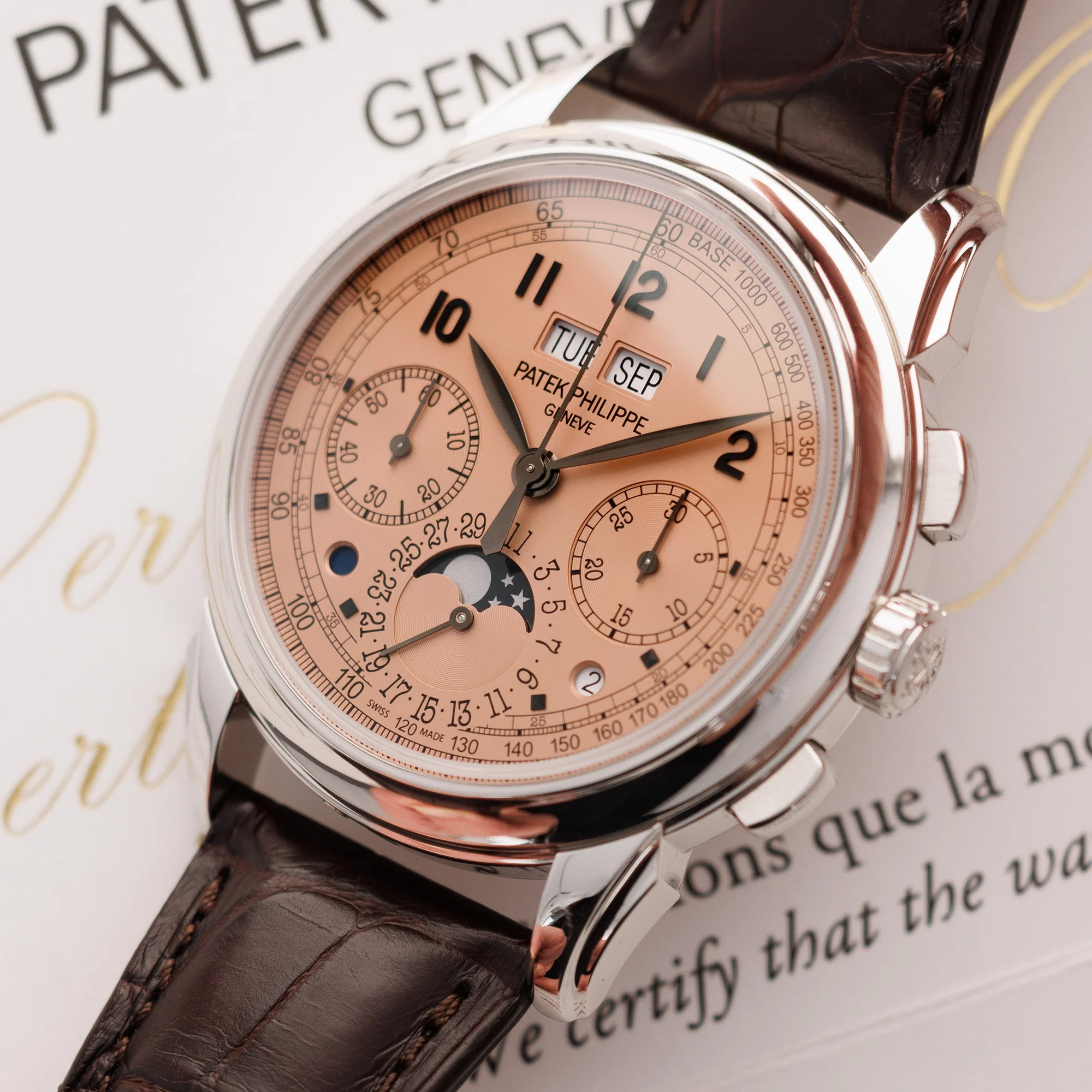 Patek Philippe Platinum Perpetual Calendar Watch Ref. 5270 - Image 2