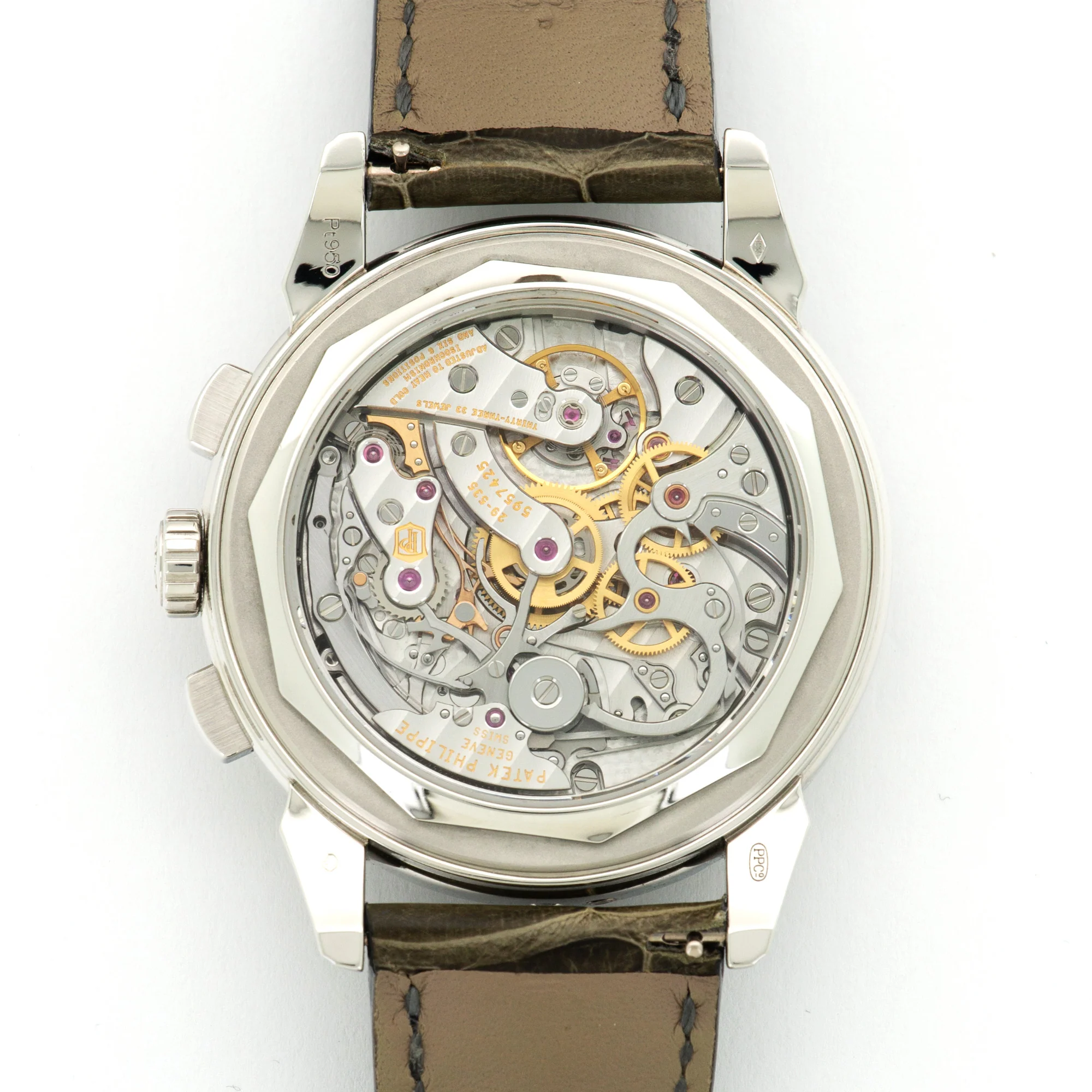 Patek Philippe Platinum Perpetual Diamond Chrono Watch Ref. 5271 - Image 4