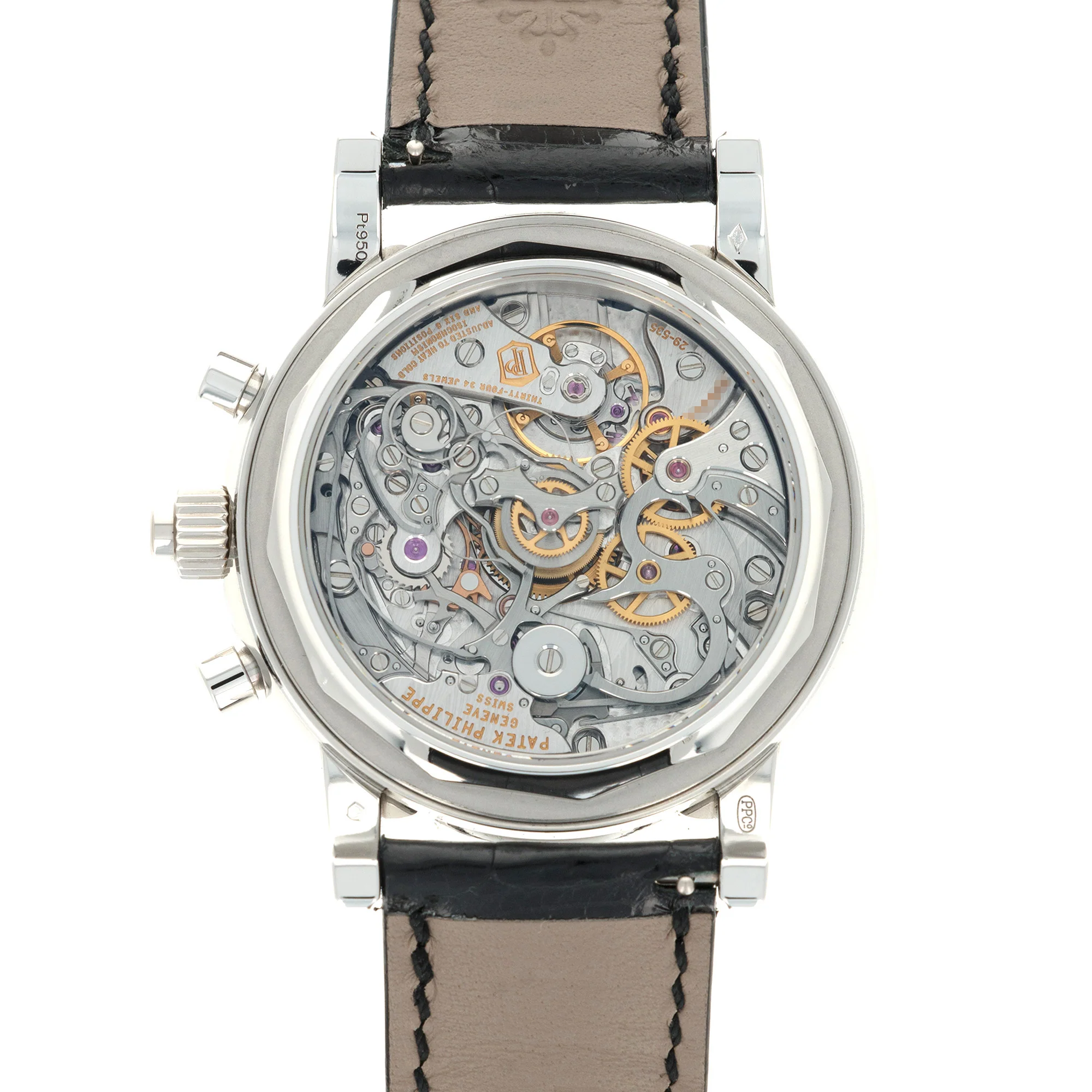Patek Philippe Platinum Perpetual Split Seconds Chrono Watch Ref. 5204 - Image 4