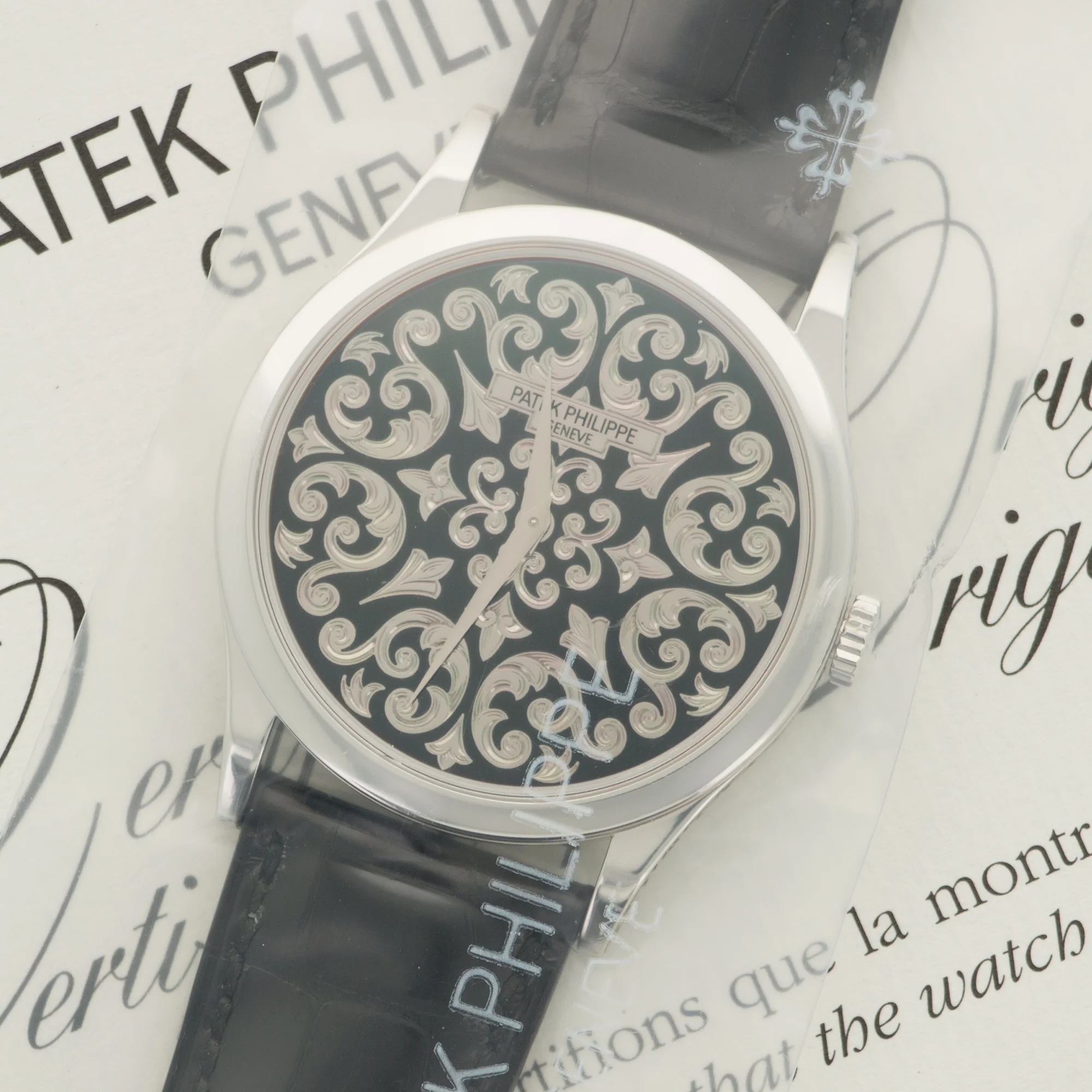 Patek Philippe Platinum Rare Handcrafts Enamel Watch Ref. 5088 - Image 2