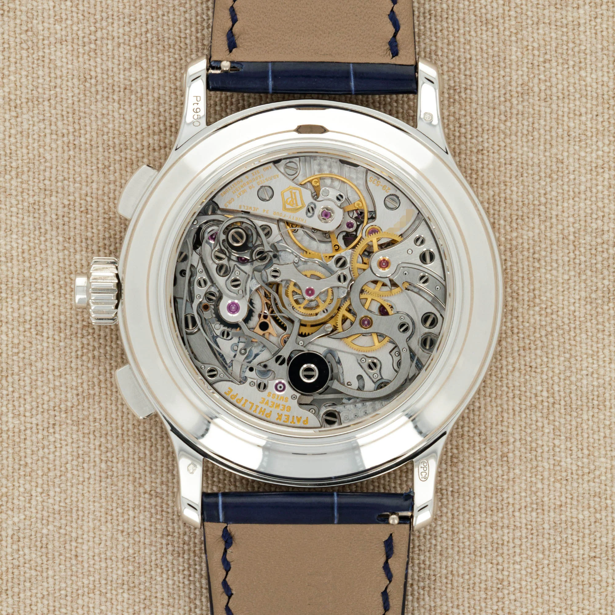 Patek Philippe Platinum Split Seconds Chronograph Watch Ref. 5370 - Image 3