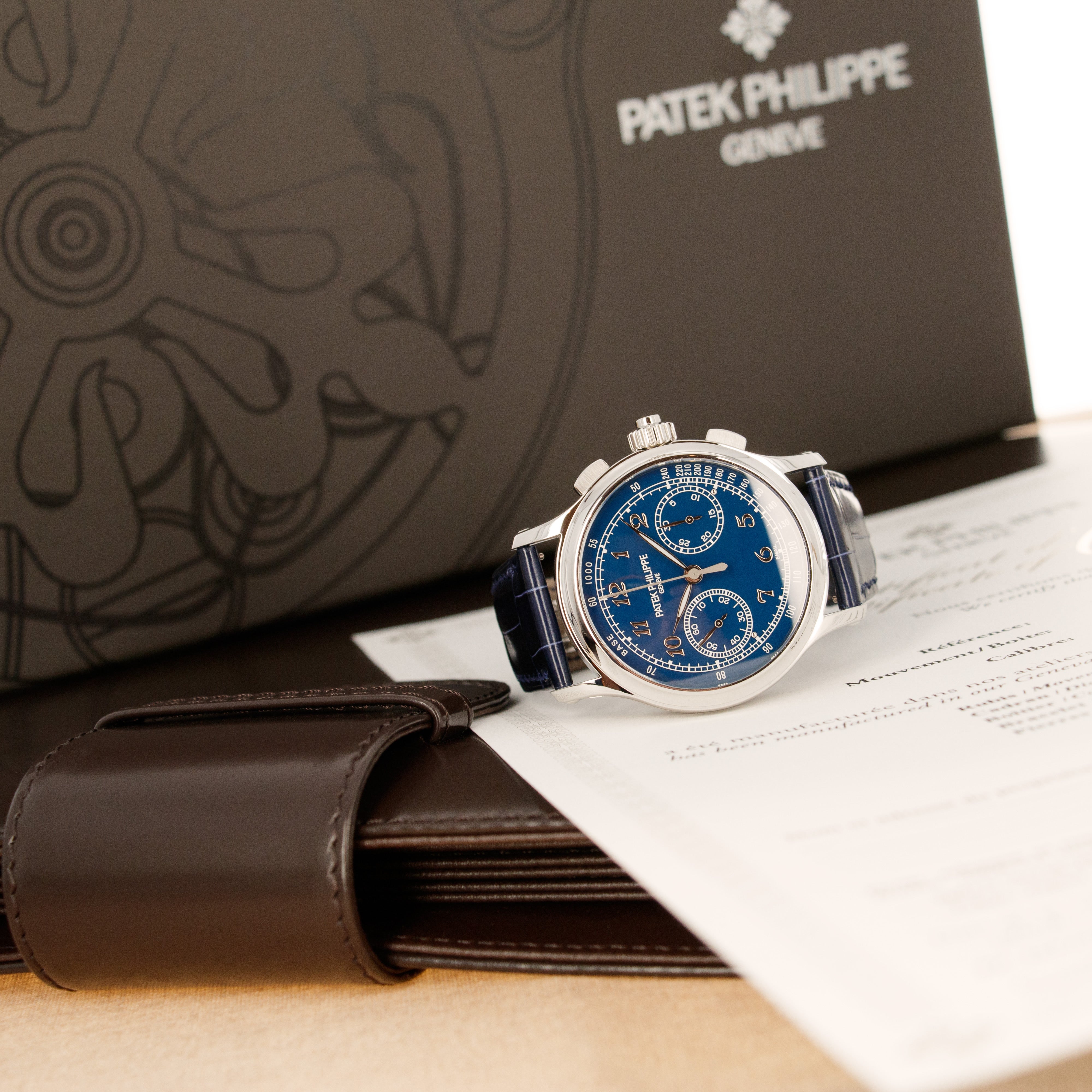 Patek Philippe Platinum Split Seconds Chronograph Watch Ref. 5370 - Image 5