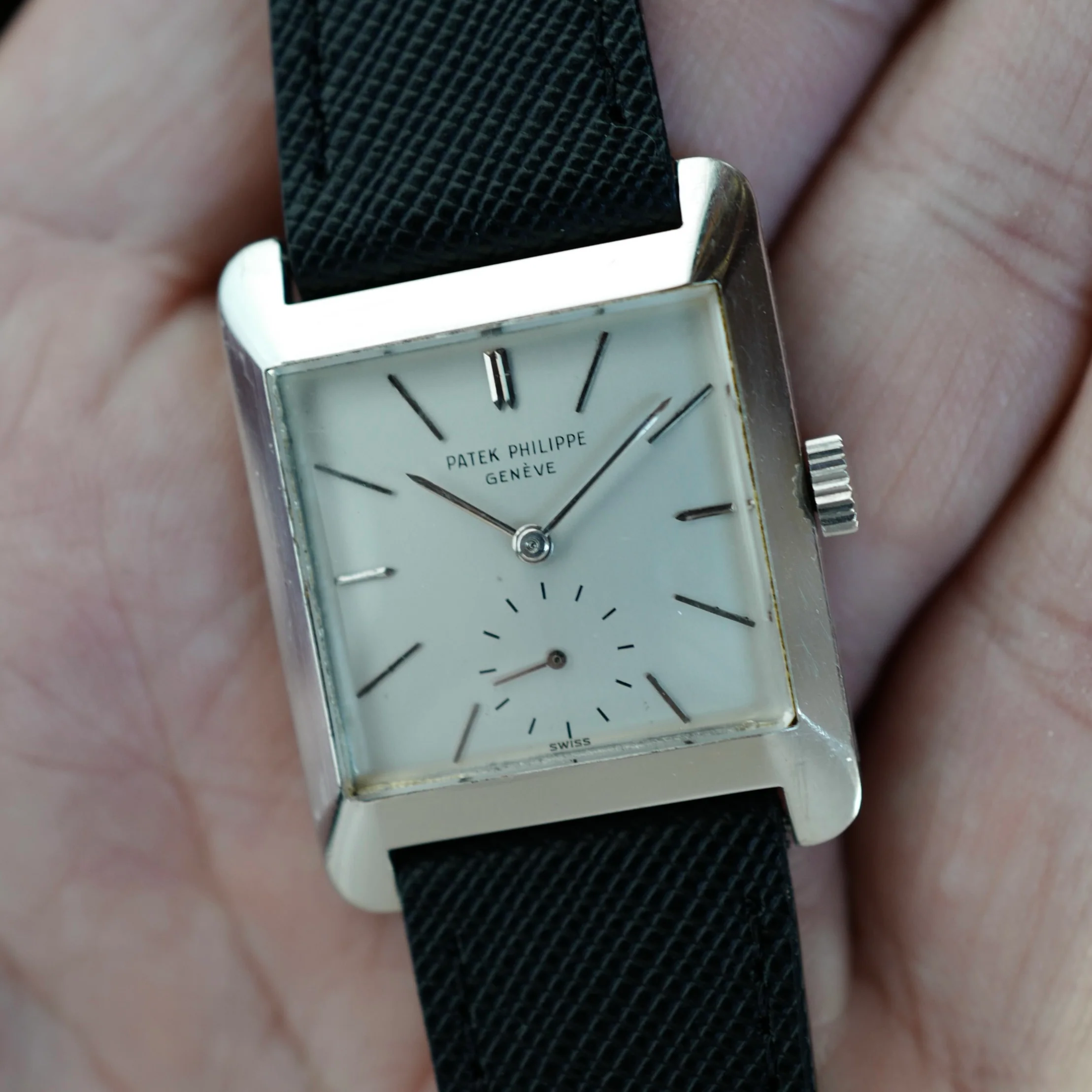 Patek Philippe Platinum Square Watch Ref. 2488 - Image 4