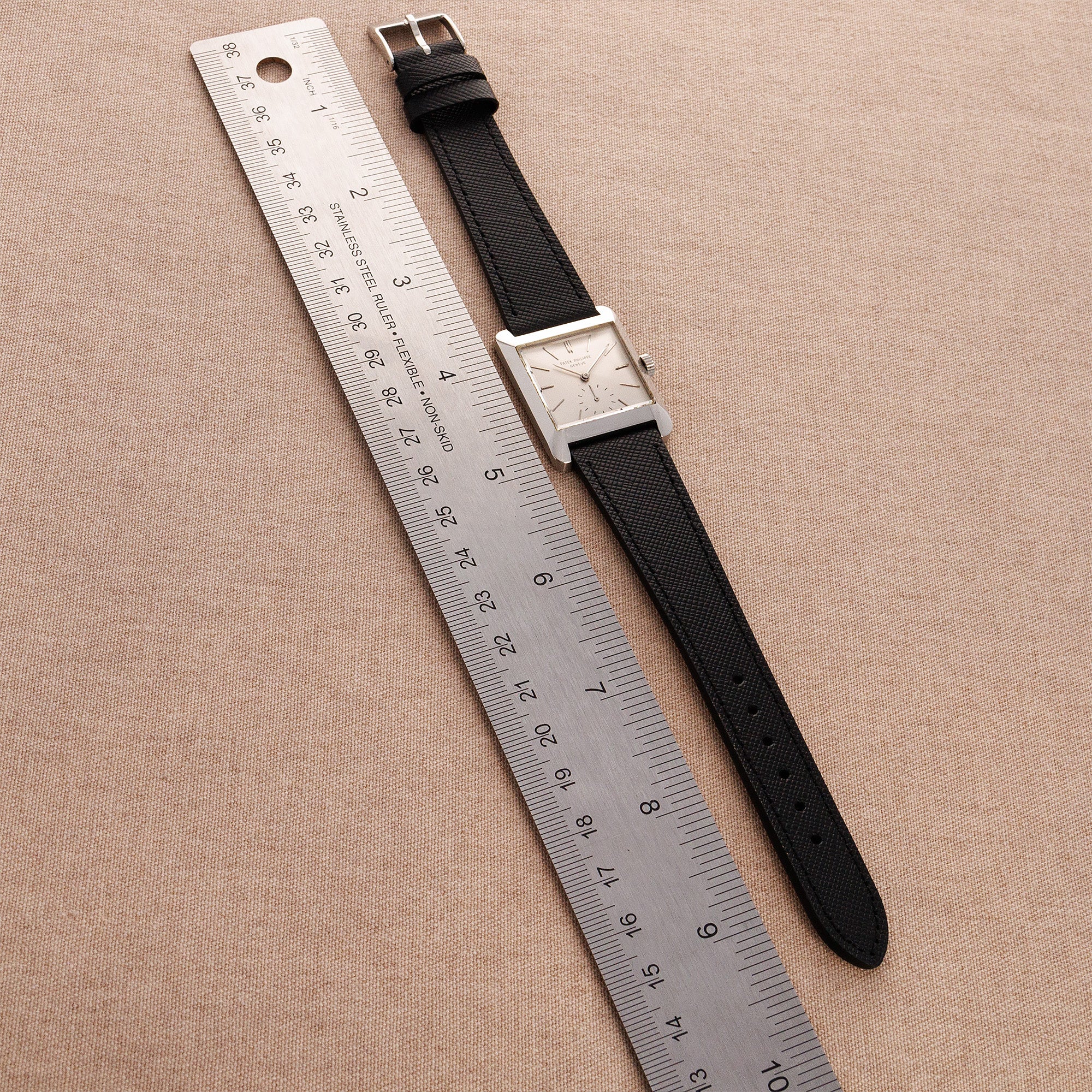 Patek Philippe Platinum Square Watch Ref. 2488 - Image 8