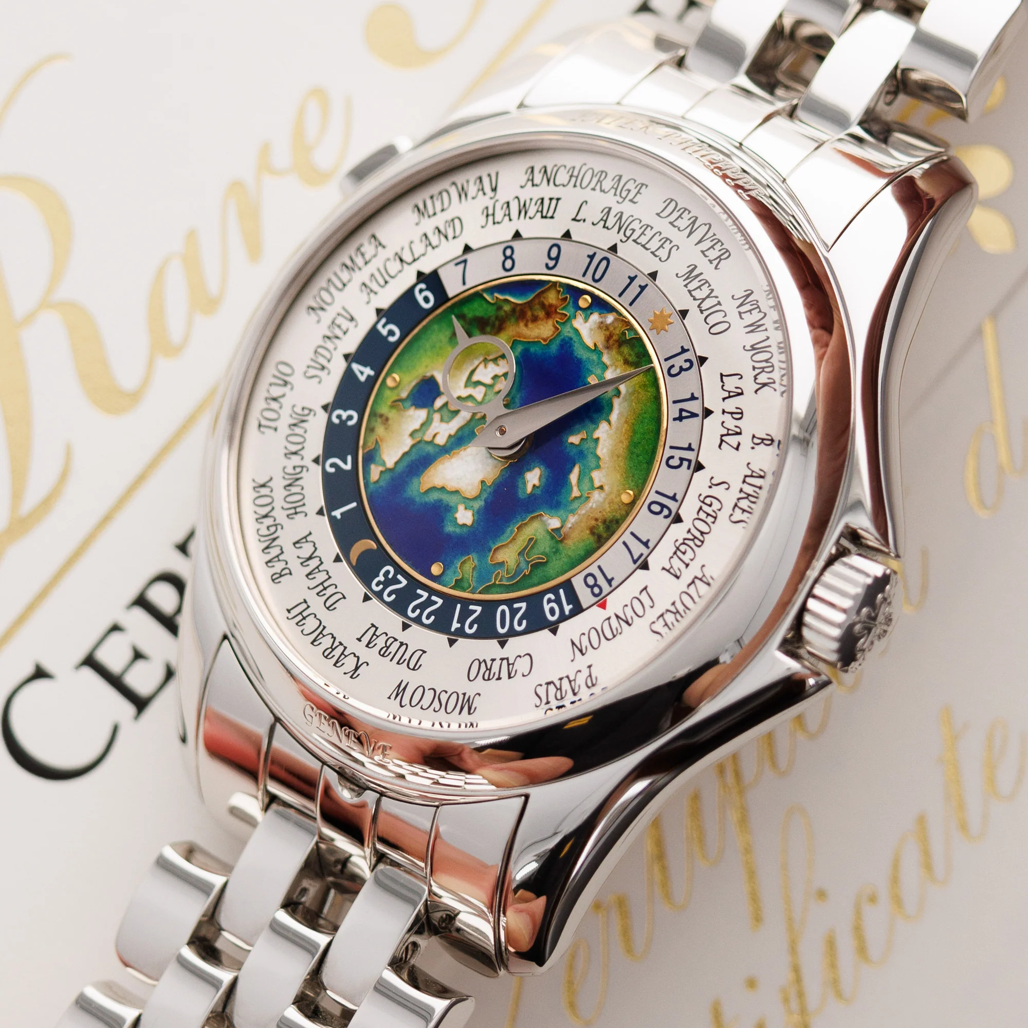 Patek Philippe Platinum World Time Watch Ref. 5131 - Image 2