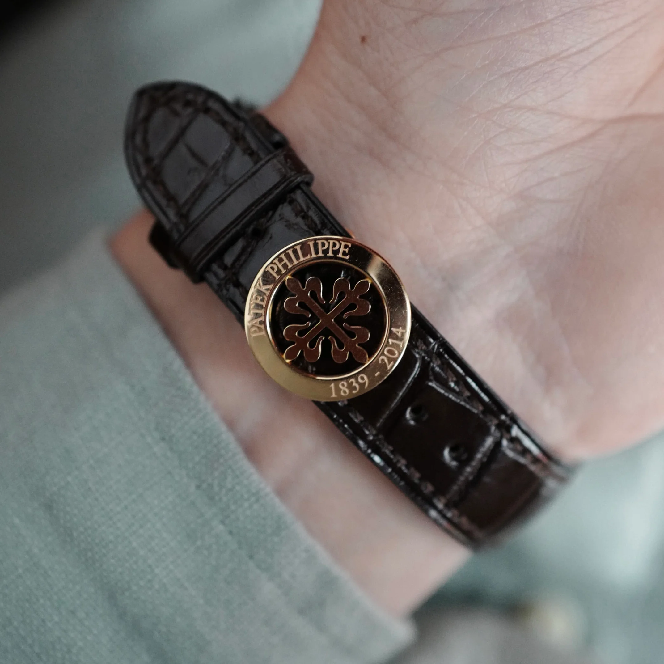 Patek Philippe Rose Gold Chronograph 175th Anniversary Watch Ref. 5975 - Image 5