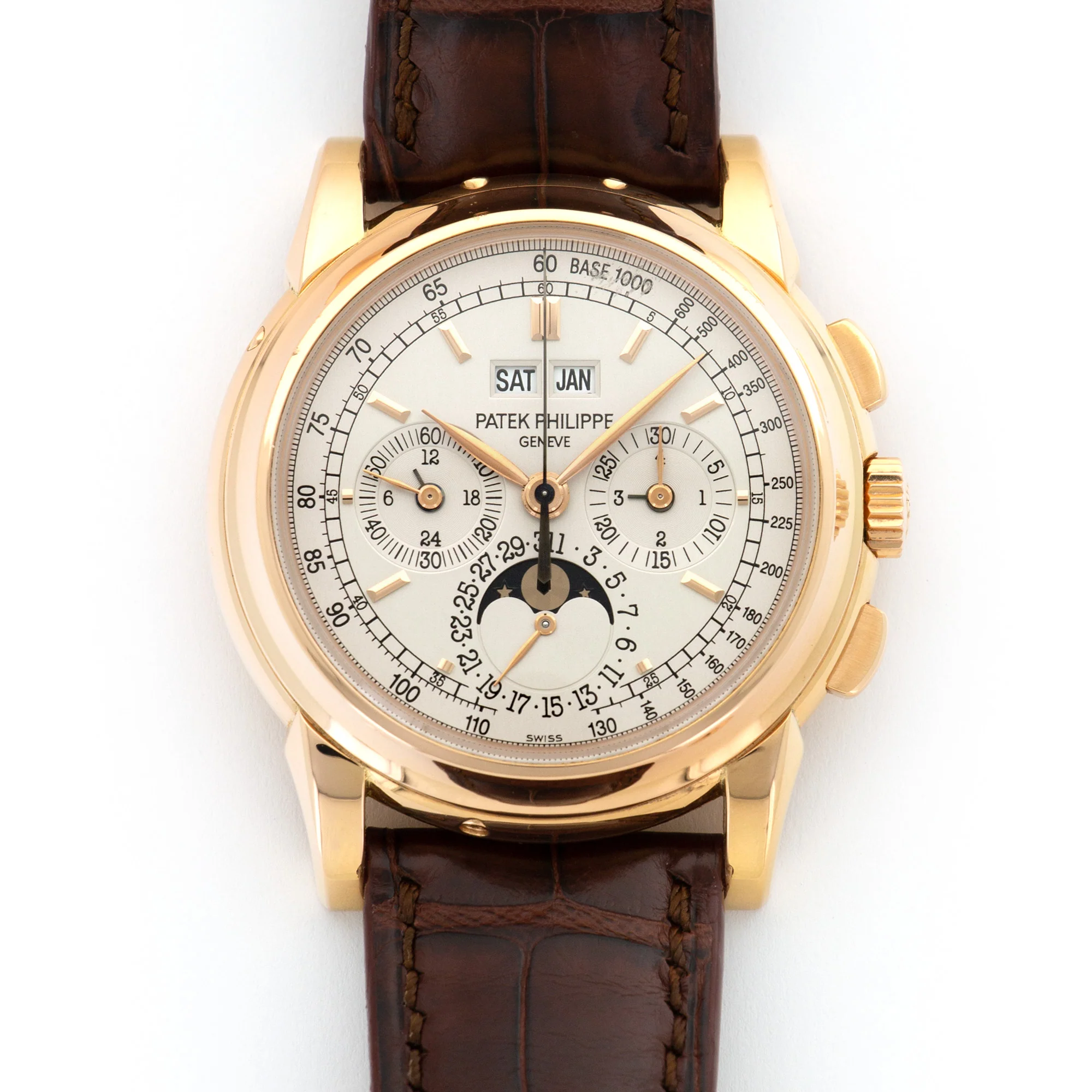 Patek Philippe Rose Gold Perpetual Calendar Chronograph Watch Ref. 5970